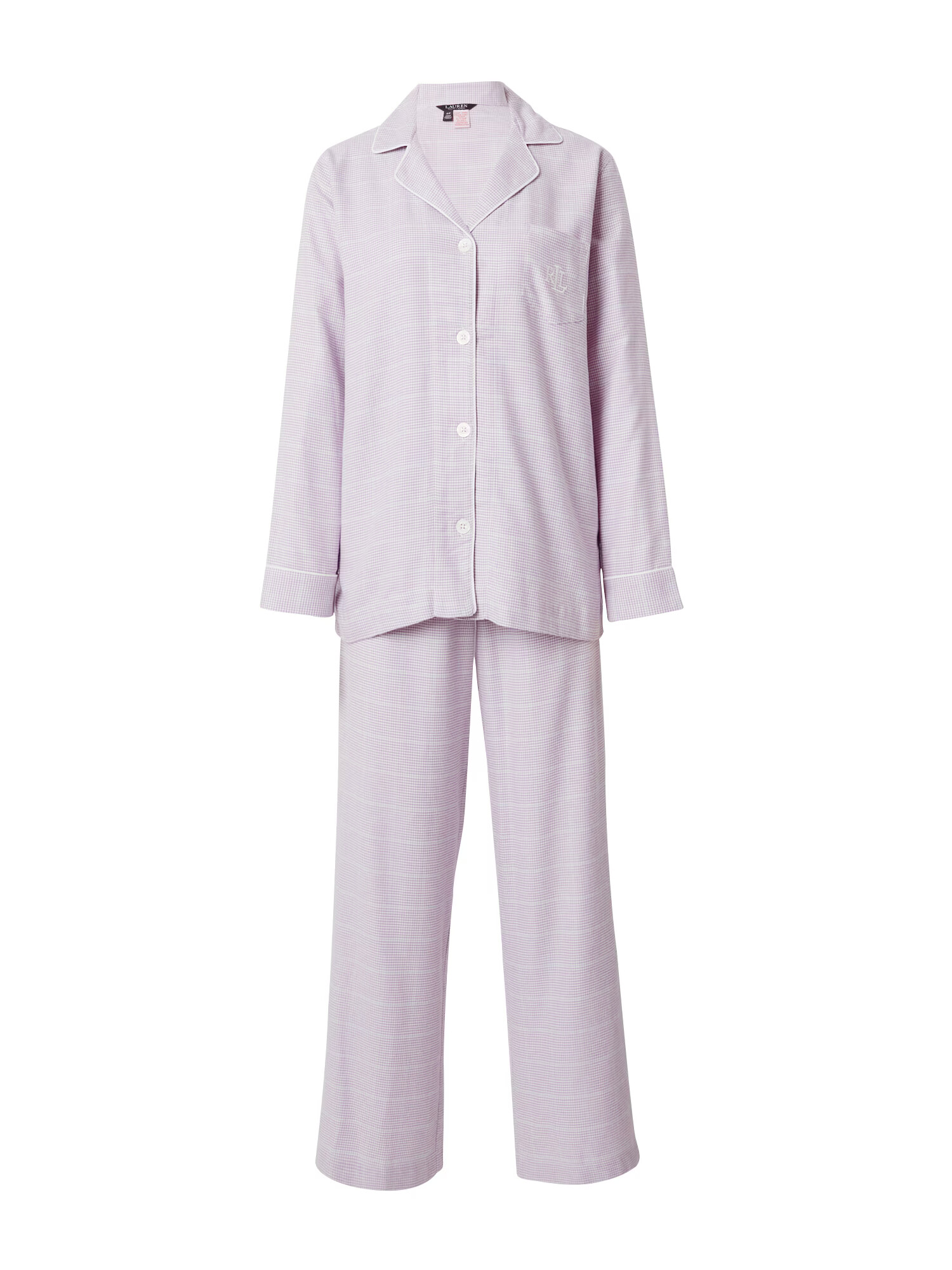 Lauren Ralph Lauren Pijama mov deschis / alb - Pled.ro