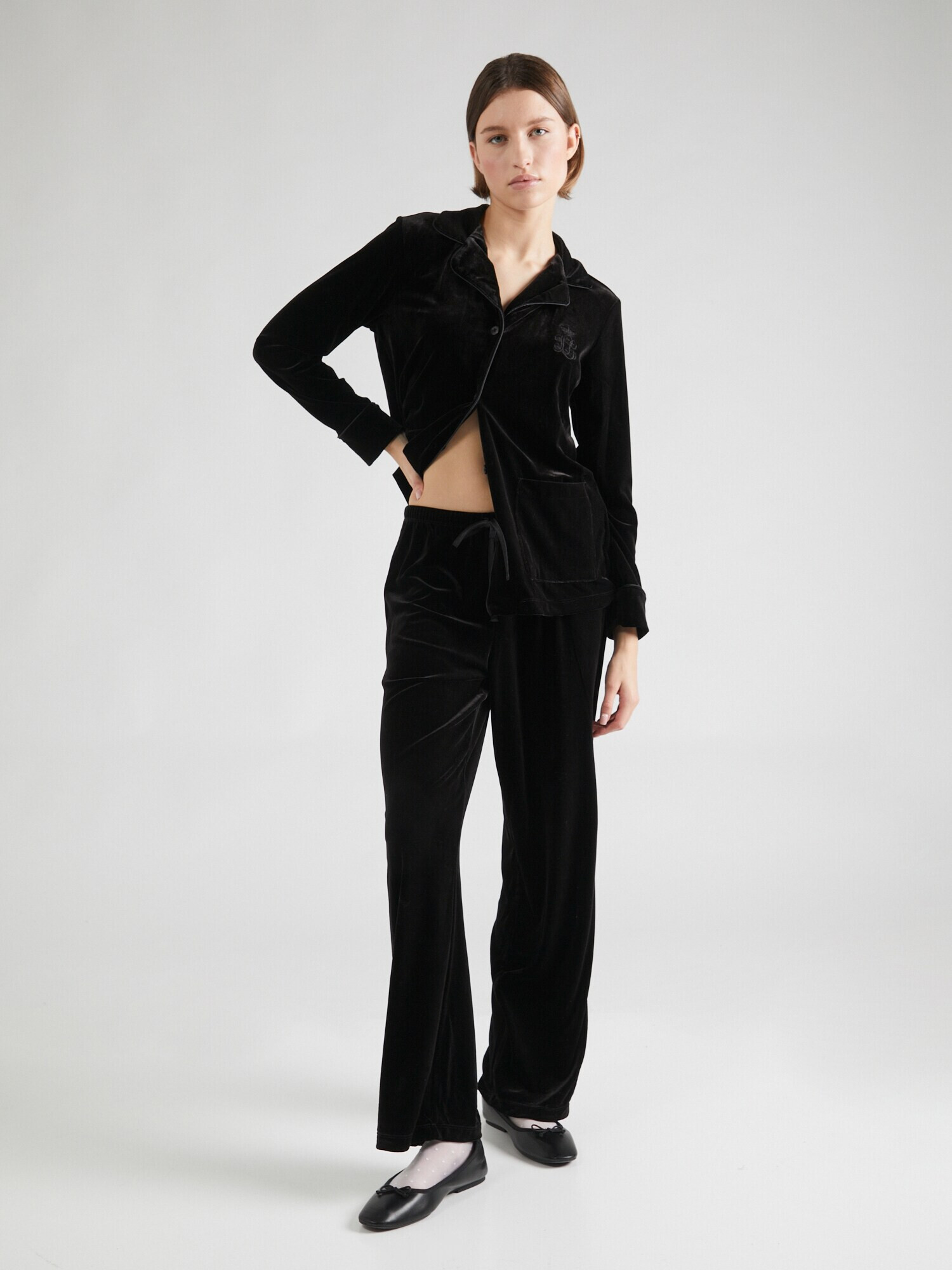 Lauren Ralph Lauren Pijama negru - Pled.ro