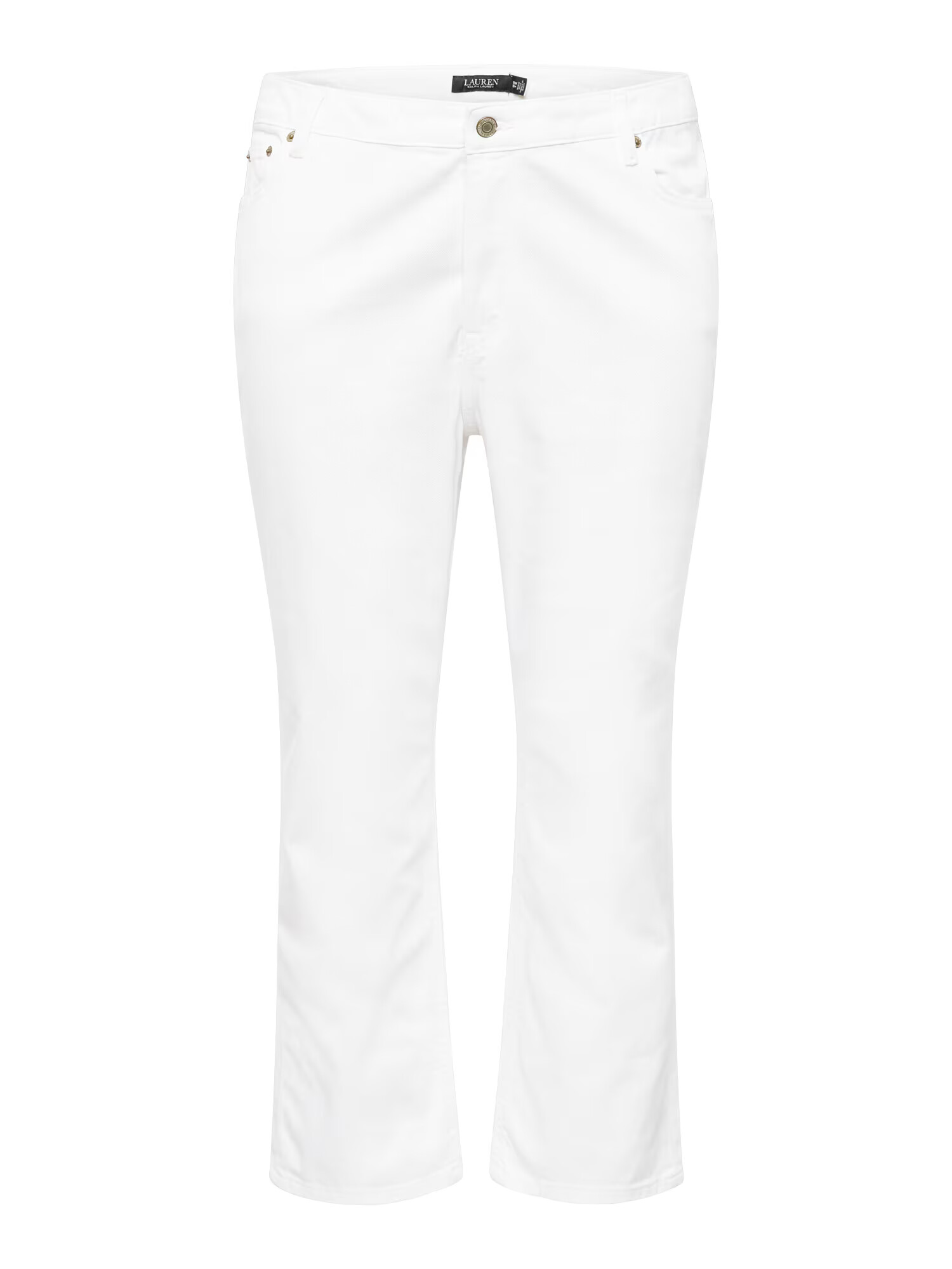 Lauren Ralph Lauren Plus Jeans alb denim - Pled.ro