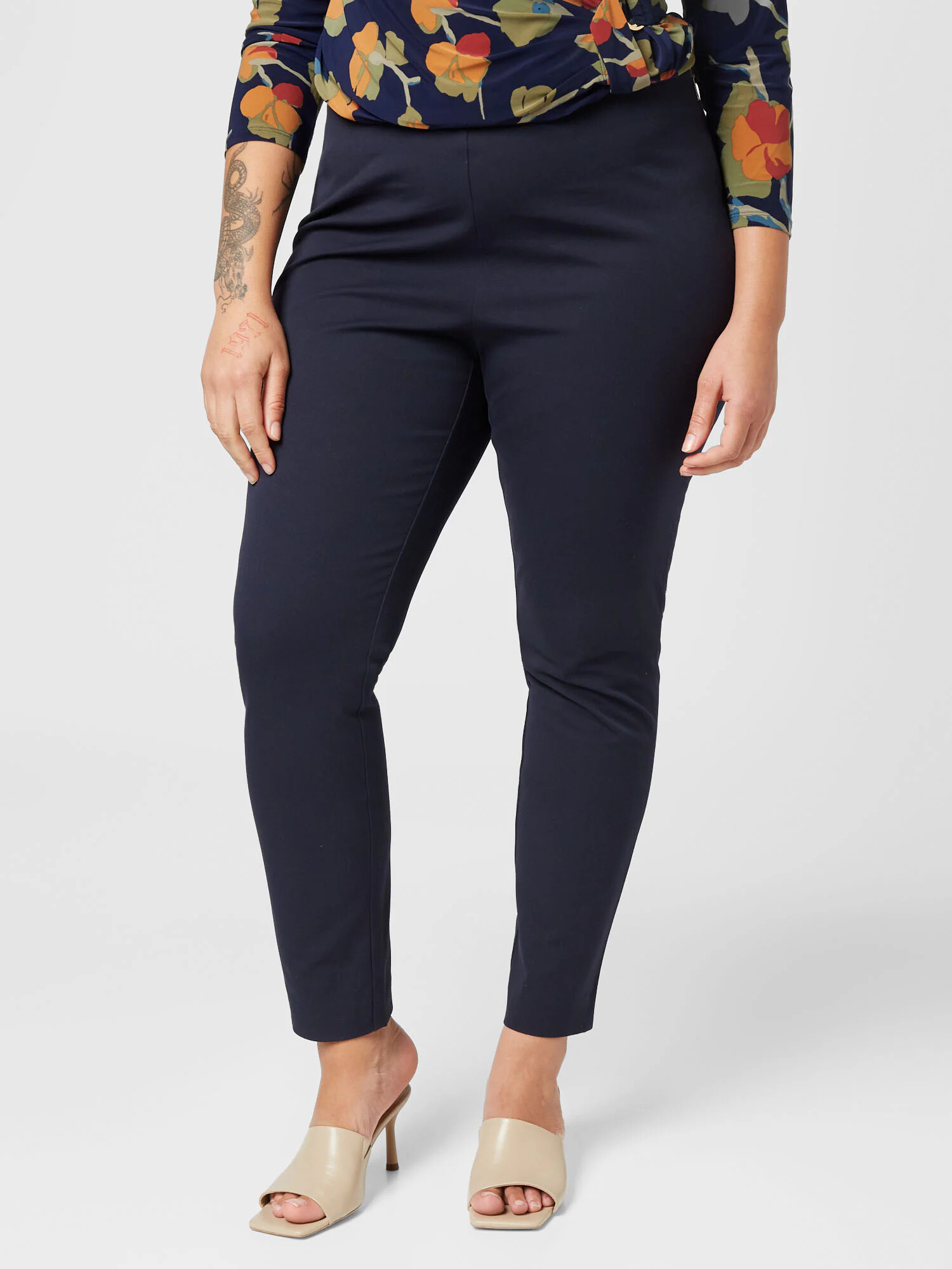 Lauren Ralph Lauren Plus Pantaloni 'KESLINA' bleumarin - Pled.ro