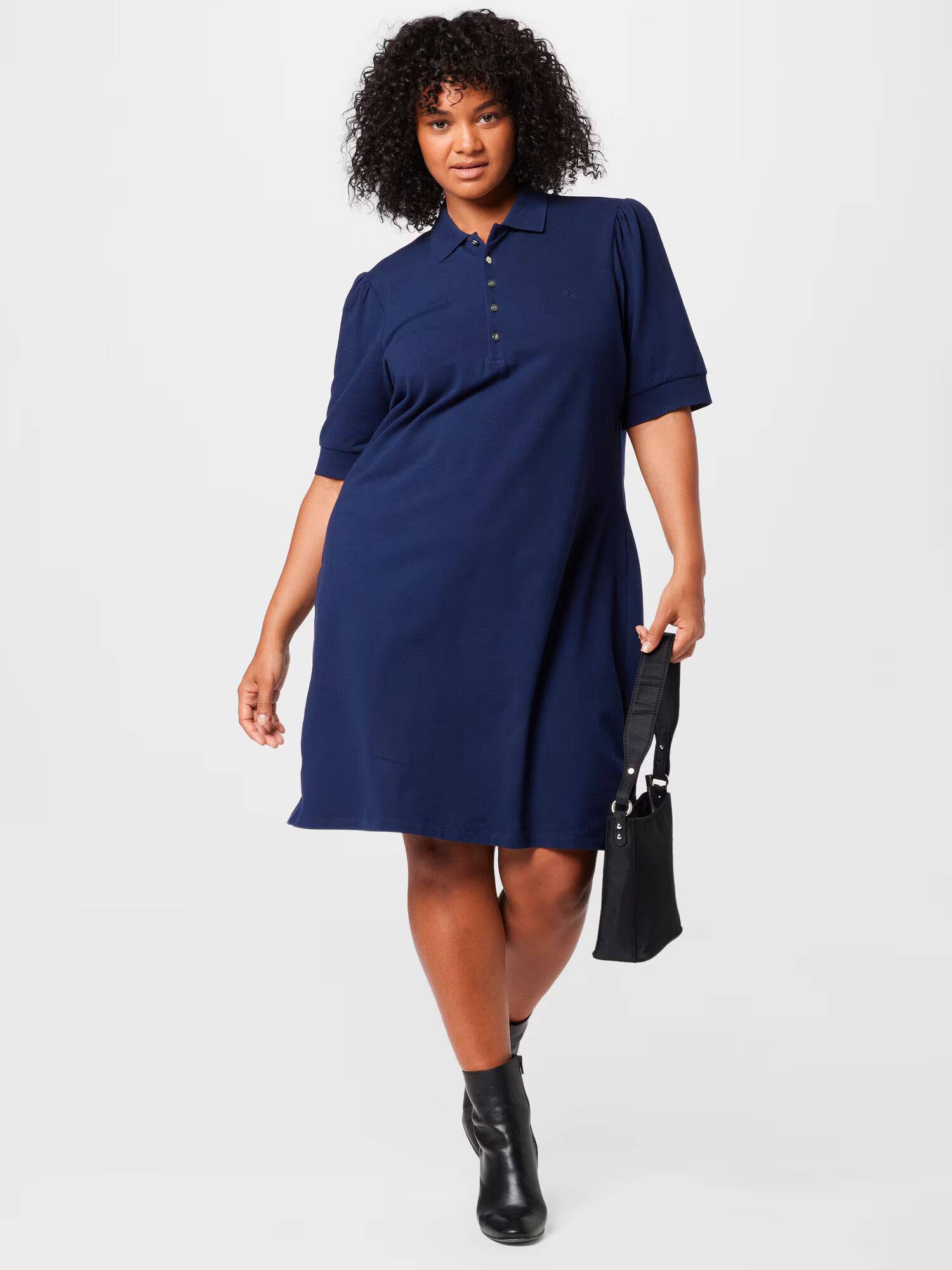 Lauren Ralph Lauren Plus Rochie tip bluză bleumarin - Pled.ro