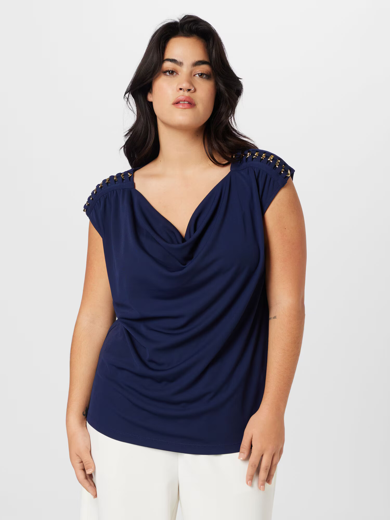 Lauren Ralph Lauren Plus Top 'PRIYANNE' bleumarin - Pled.ro