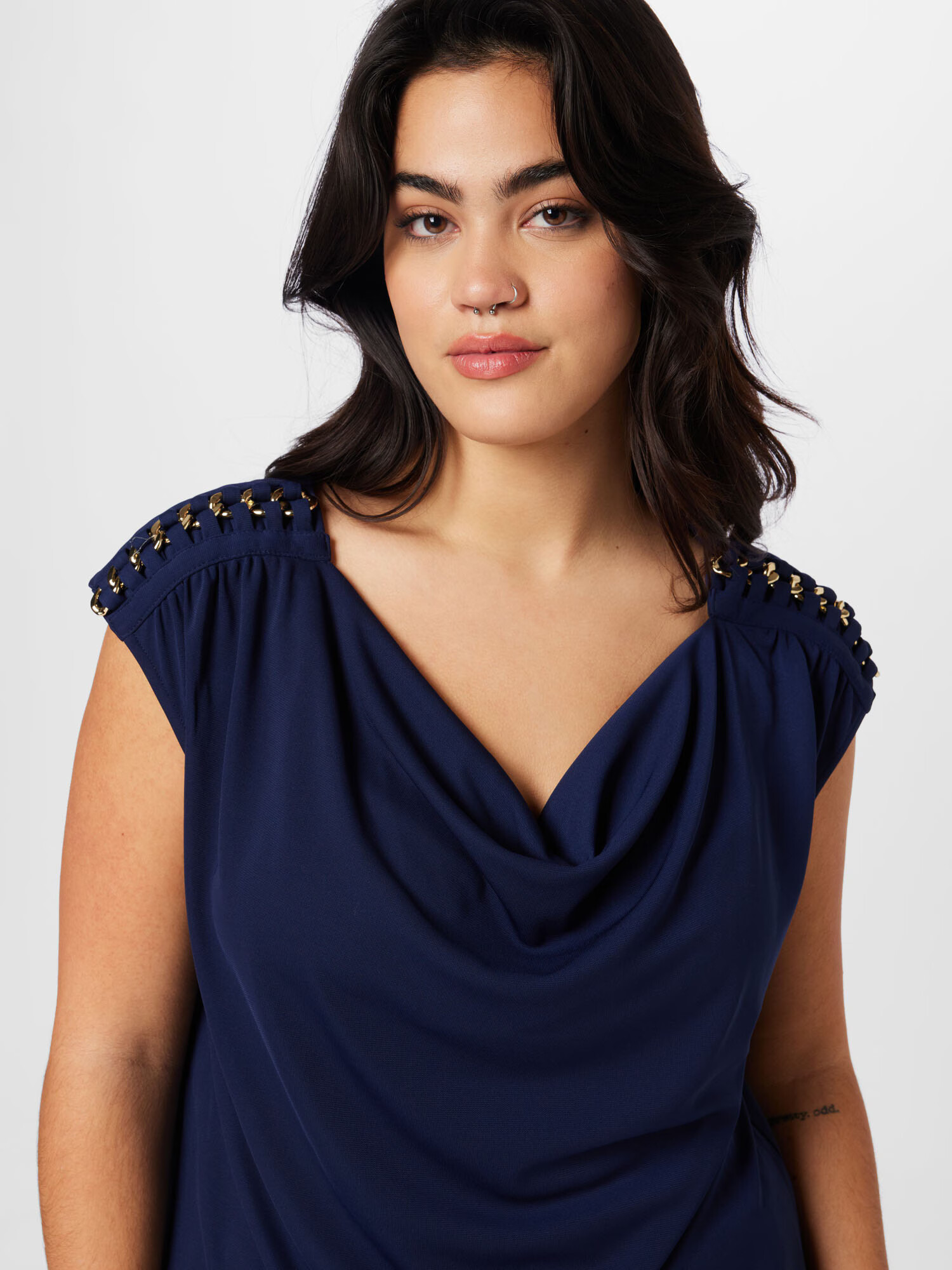 Lauren Ralph Lauren Plus Top 'PRIYANNE' bleumarin - Pled.ro