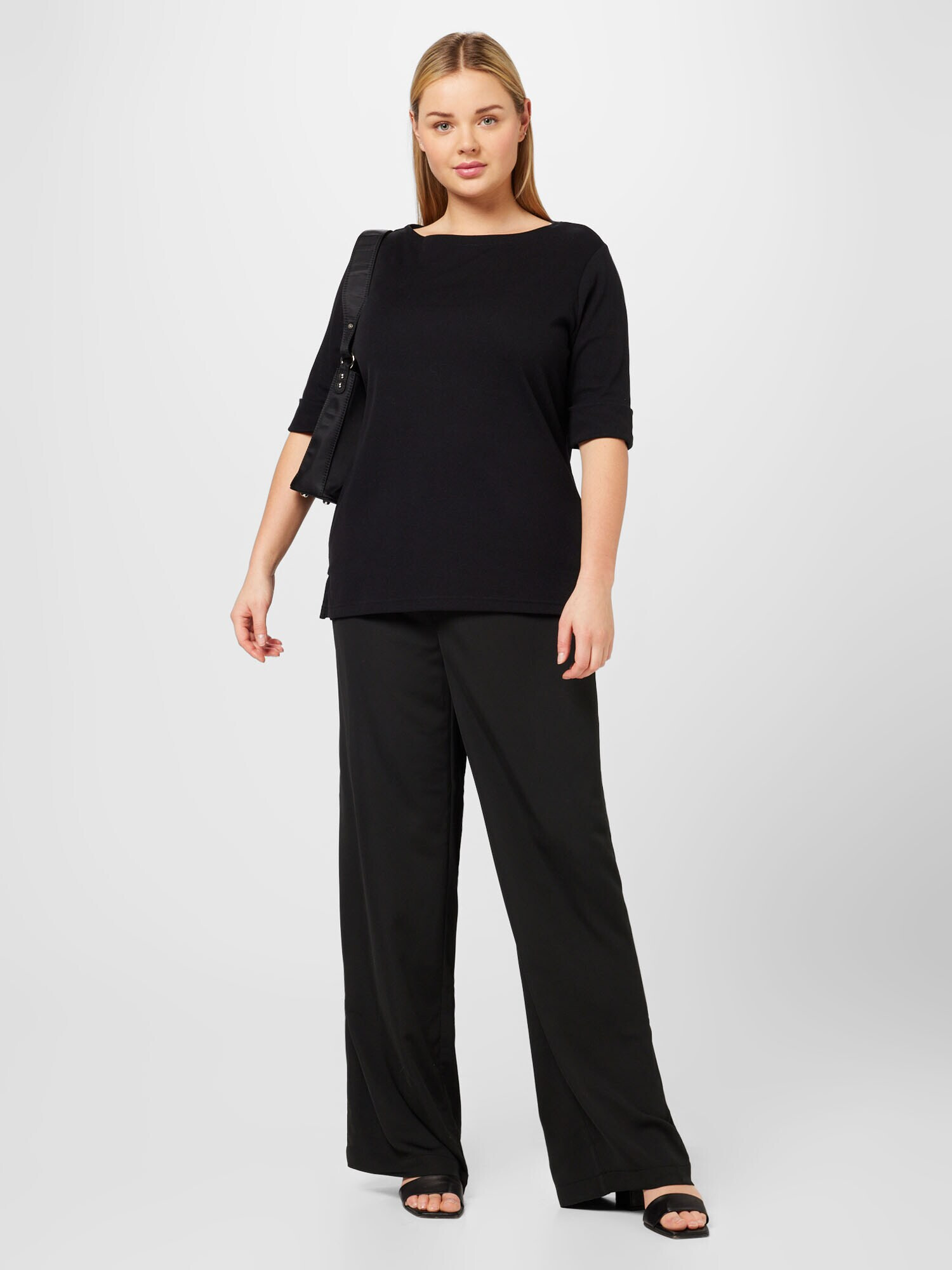 Lauren Ralph Lauren Plus Tricou 'JUDY' negru - Pled.ro