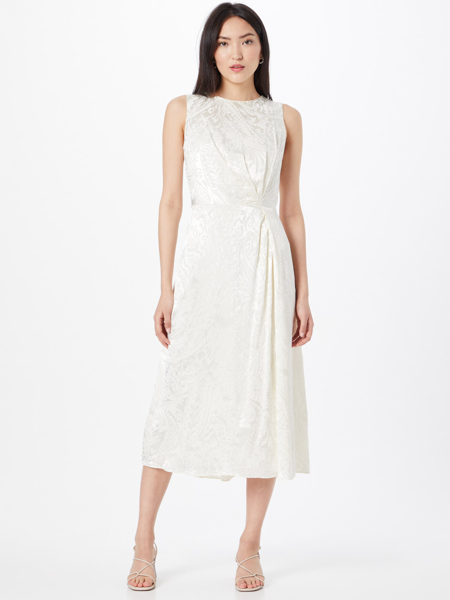 Lauren Ralph Lauren Rochie de cocktail 'DANIELLE' argintiu / alb - Pled.ro