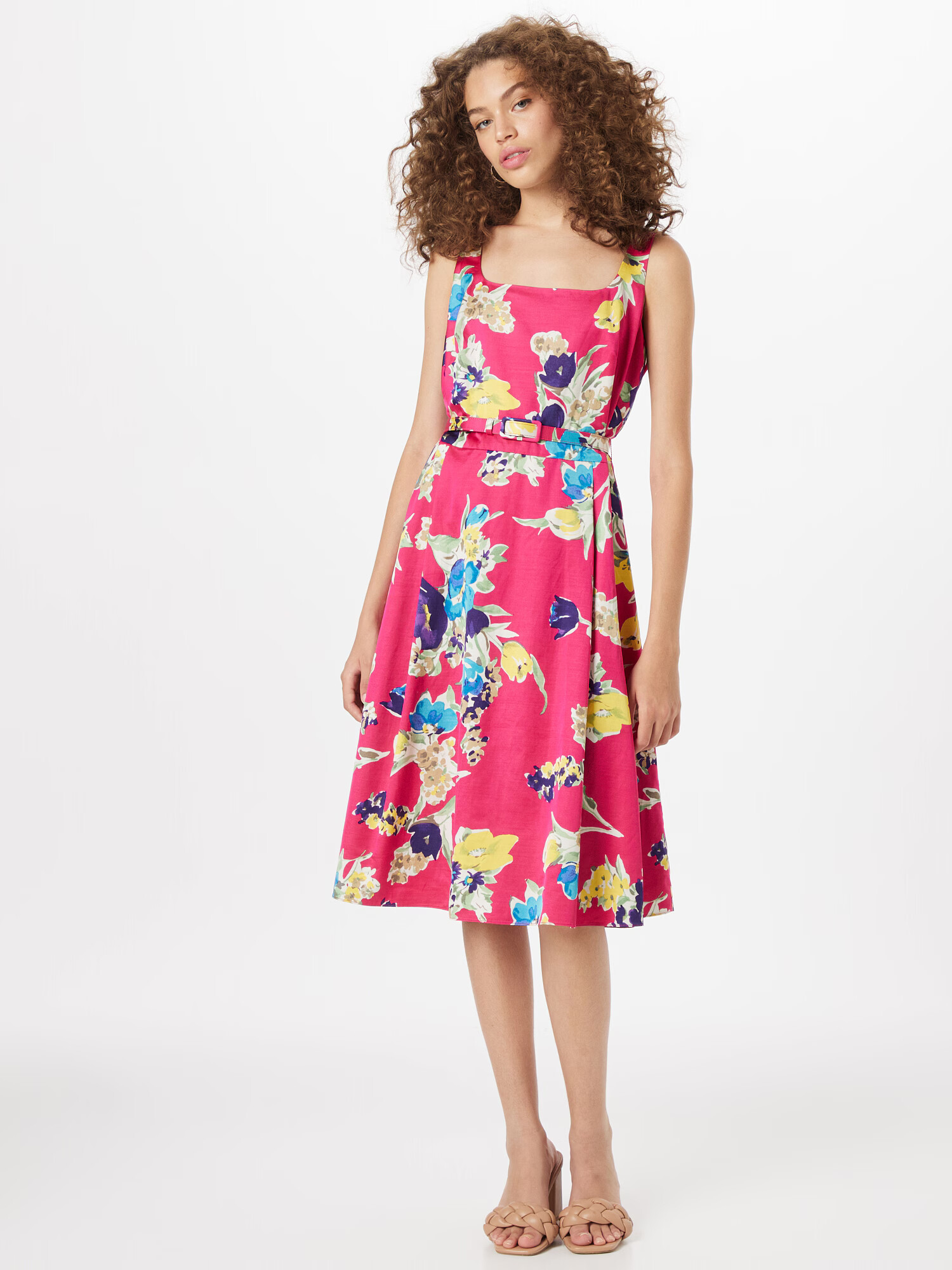 Lauren Ralph Lauren Rochie de cocktail 'HAVRAM' albastru / galben / roz - Pled.ro