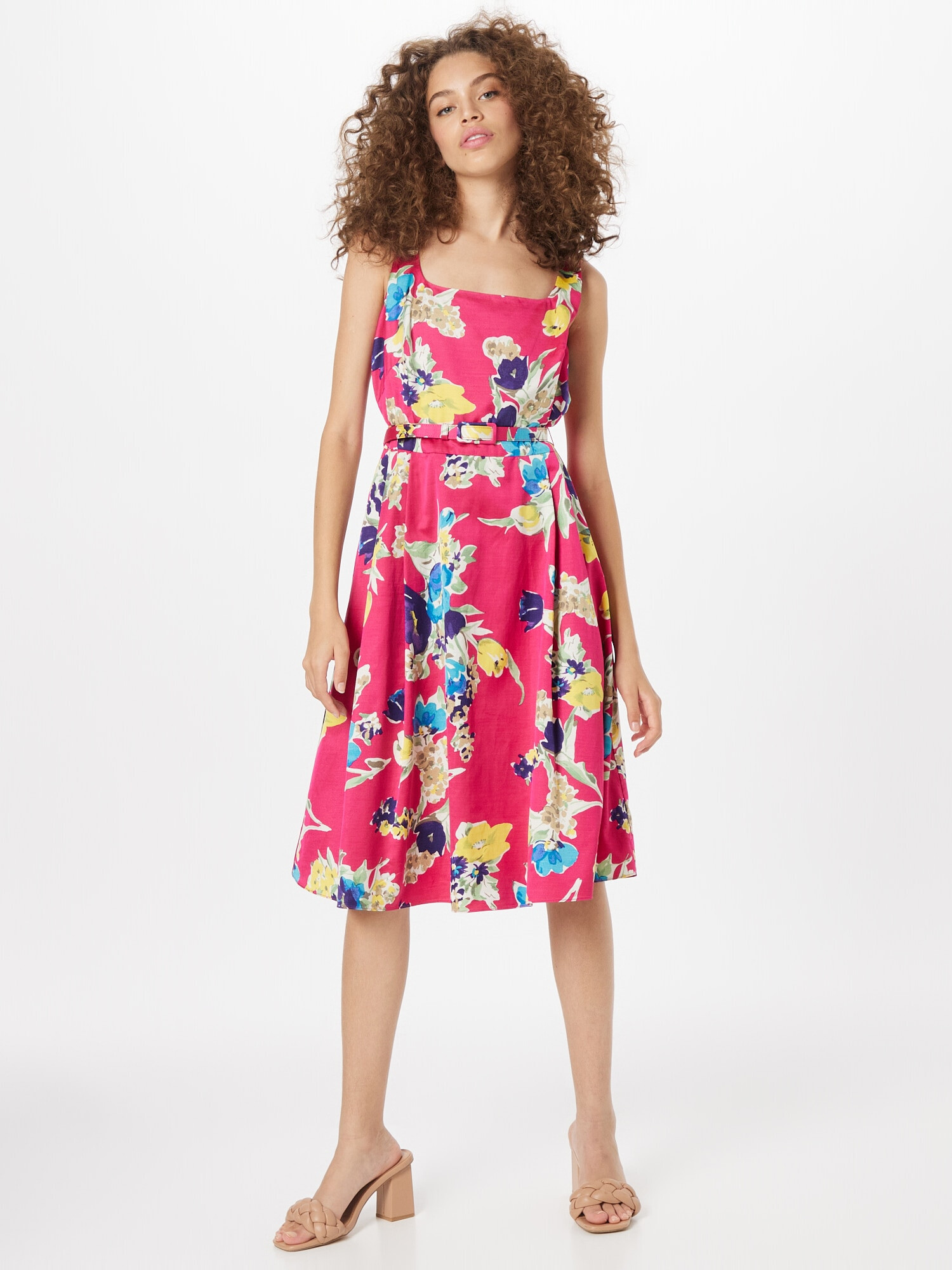 Lauren Ralph Lauren Rochie de cocktail 'HAVRAM' albastru / galben / roz - Pled.ro