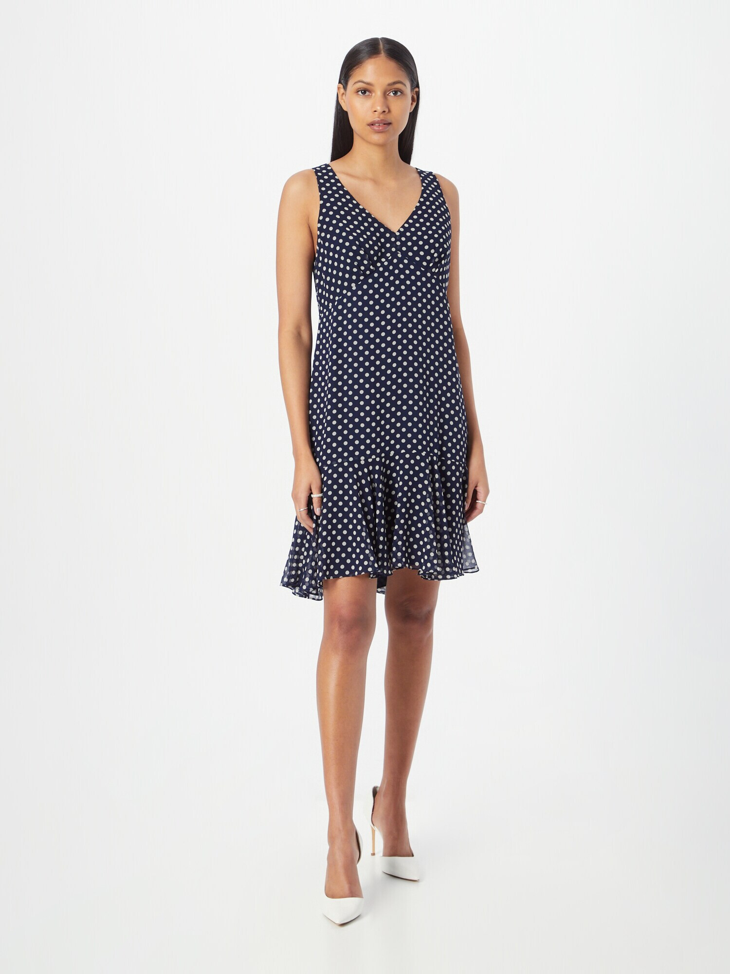 Lauren Ralph Lauren Rochie de cocktail 'SIREETA' bleumarin / alb - Pled.ro