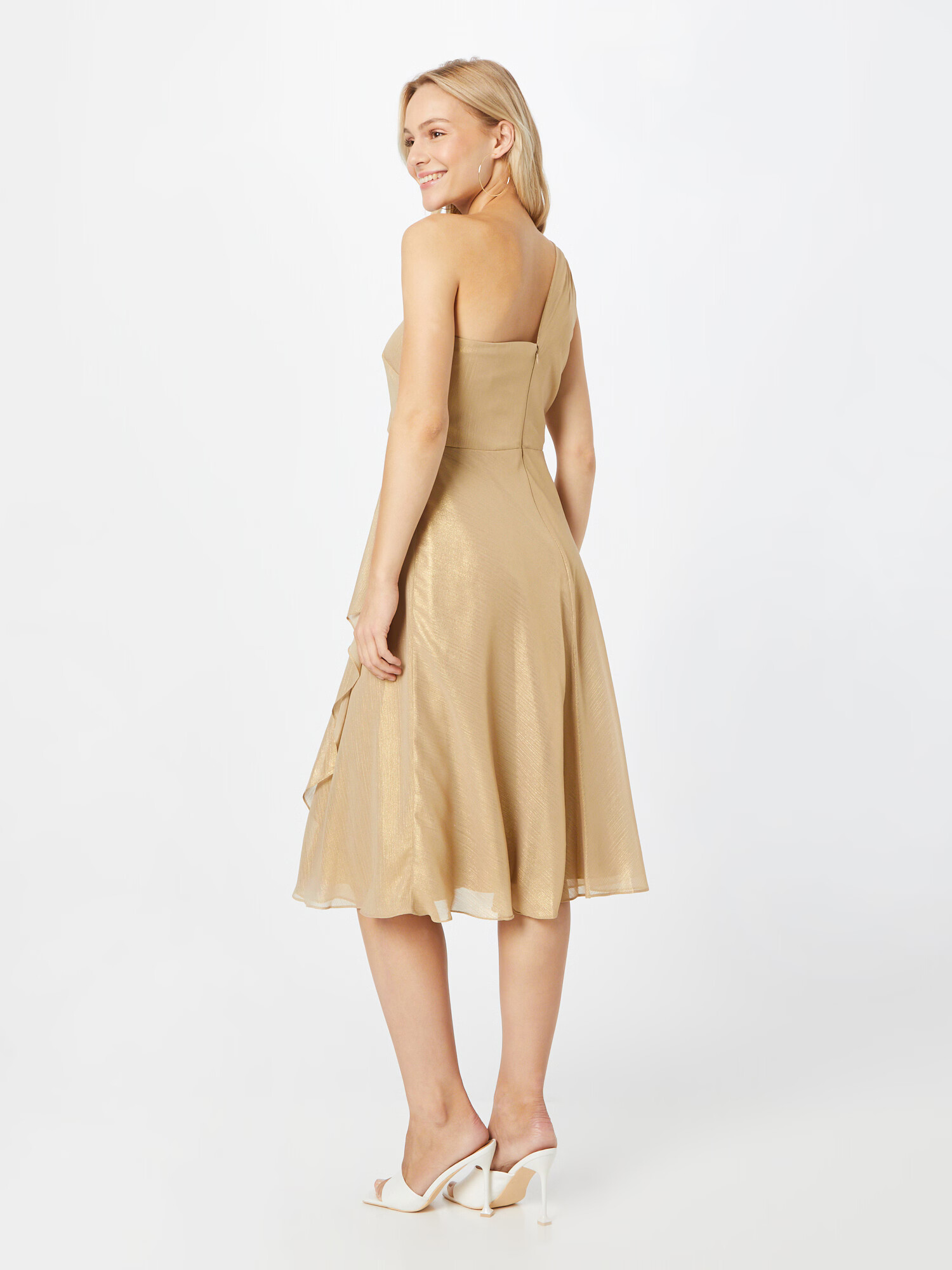 Lauren Ralph Lauren Rochie de cocktail 'TAYLEEN' maro închis / auriu - Pled.ro