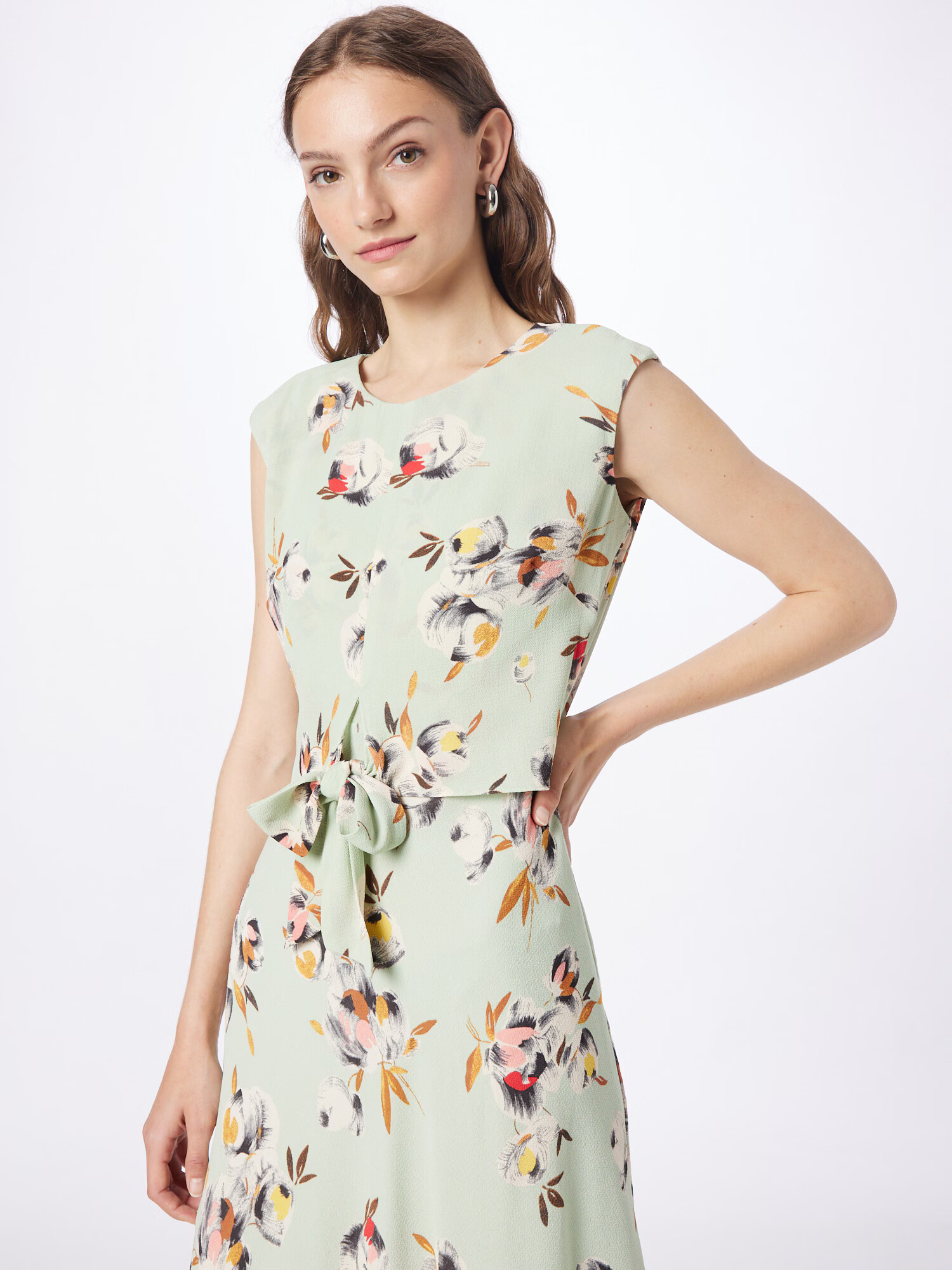 Lauren Ralph Lauren Rochie 'Fakhir' maro caramel / verde pastel / roșu / negru - Pled.ro