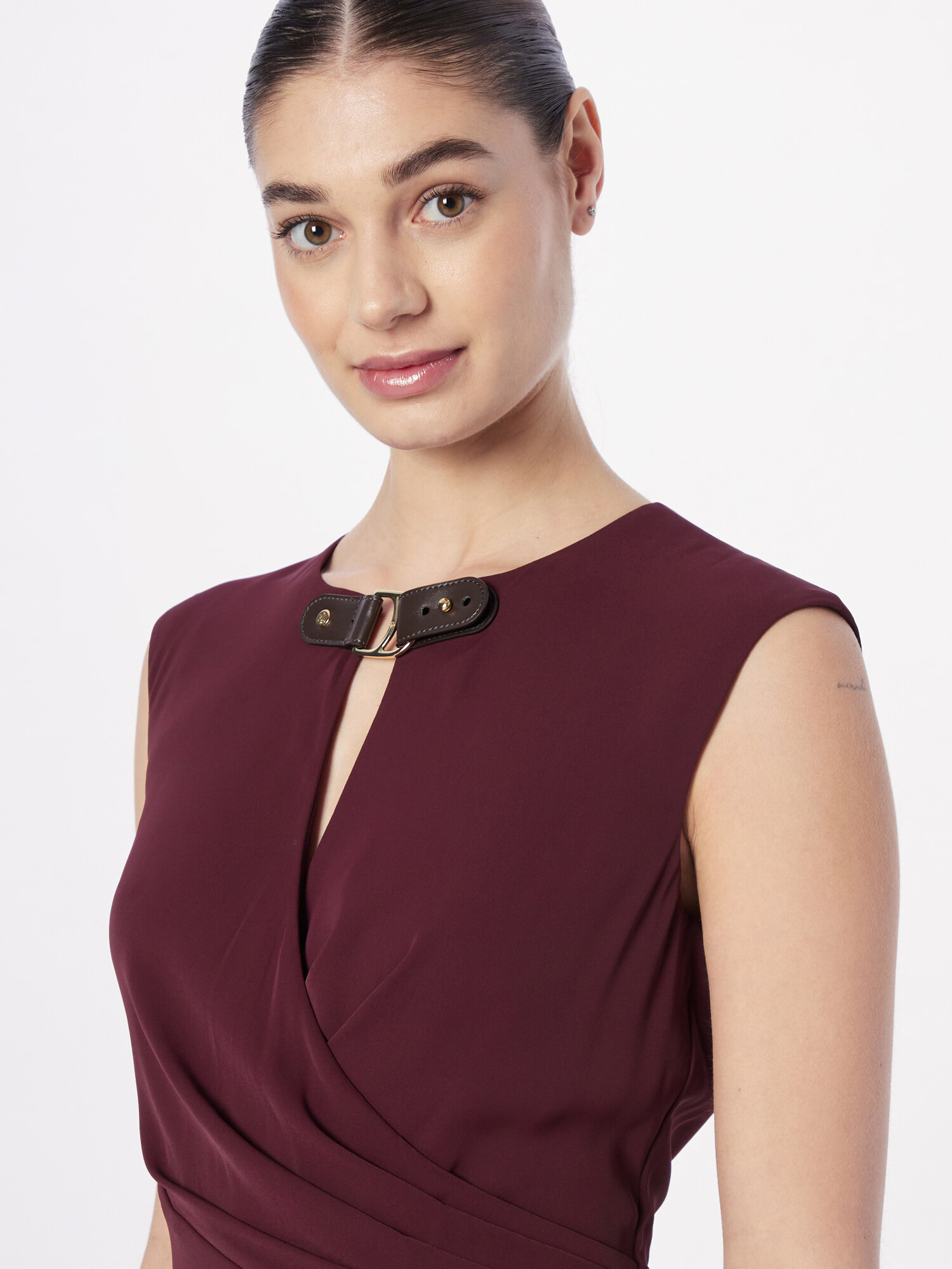 Lauren Ralph Lauren Rochie mulate 'KAYTLIN' roșu burgundy - Pled.ro