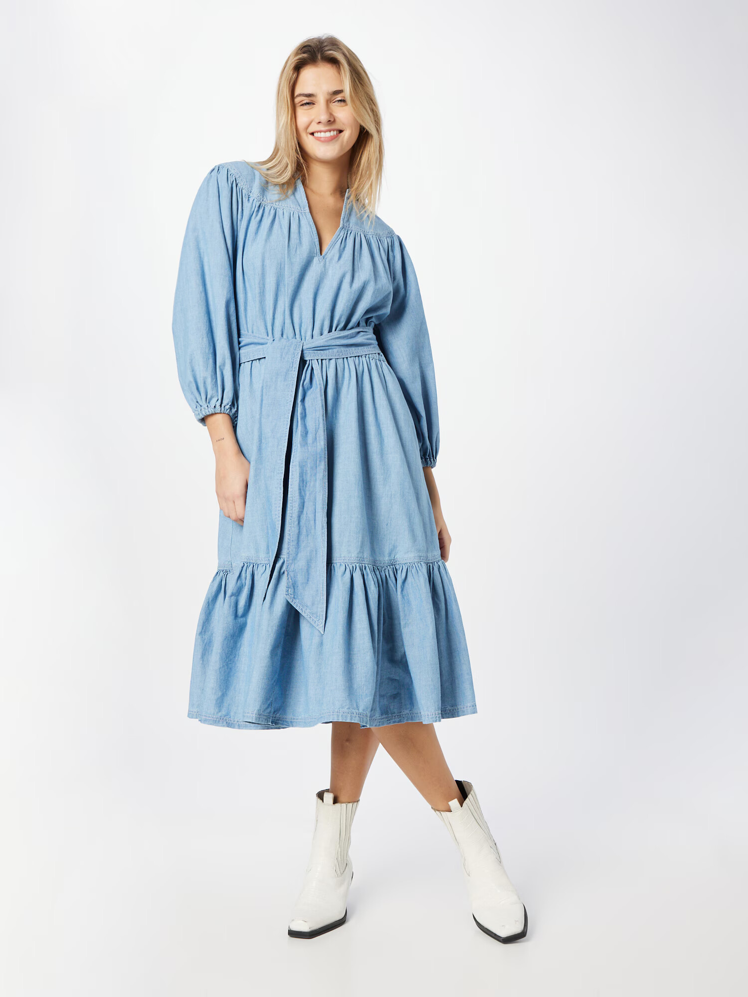 Lauren Ralph Lauren Rochie tip bluză 'VRATESKA' albastru denim - Pled.ro