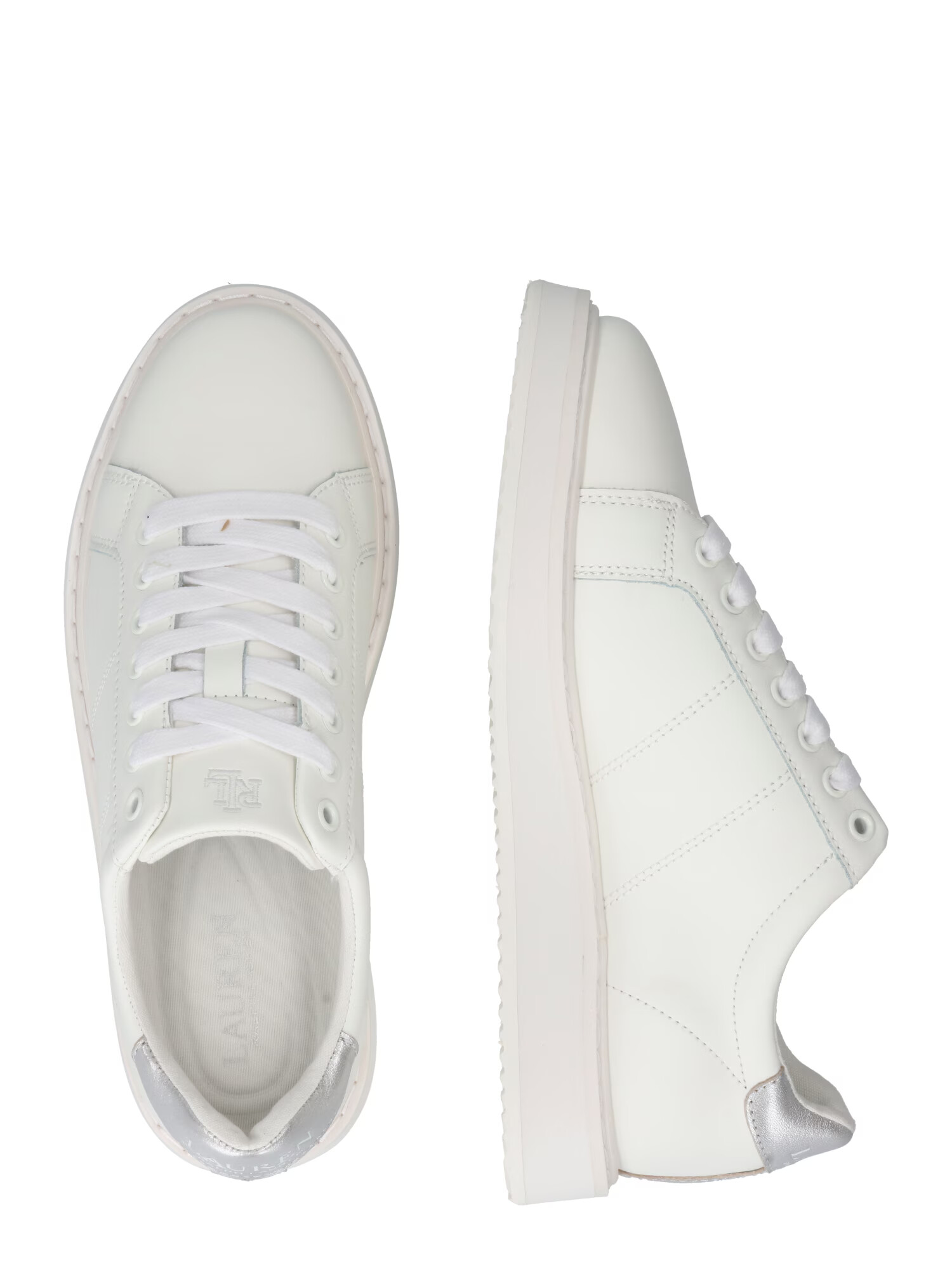 Lauren Ralph Lauren Sneaker low 'ANGELINE' argintiu / alb - Pled.ro