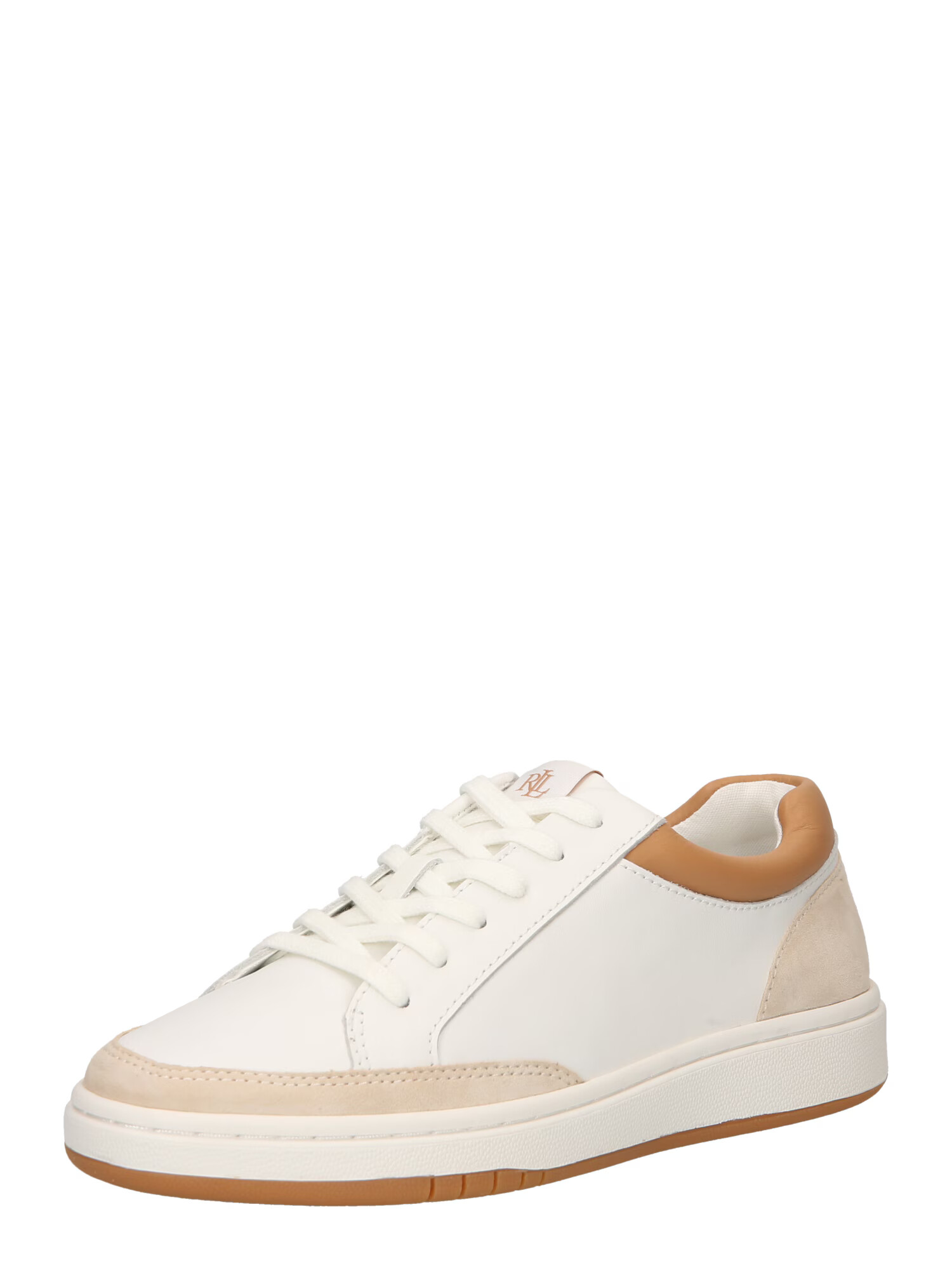 Lauren Ralph Lauren Sneaker low 'HAILEY' bej / maro coniac / alb - Pled.ro