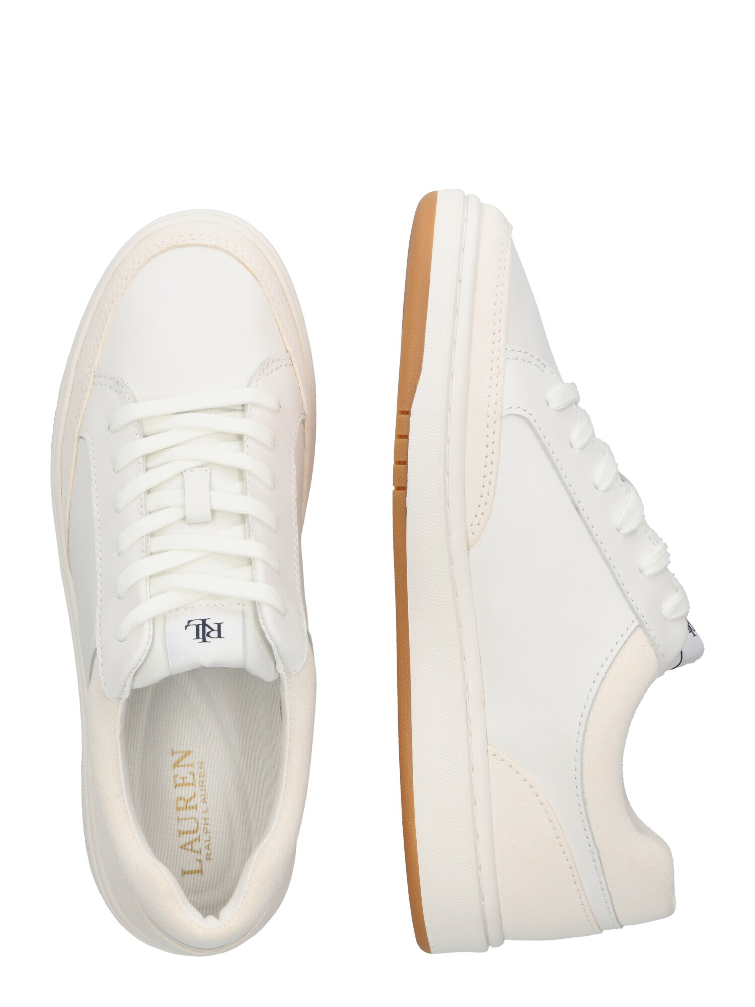 Lauren Ralph Lauren Sneaker low 'Hailey' crem / alb - Pled.ro