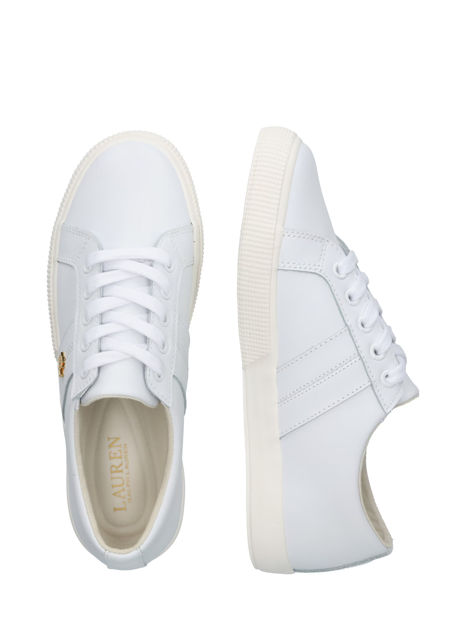 Lauren Ralph Lauren Sneaker low 'Janson II' auriu / alb - Pled.ro