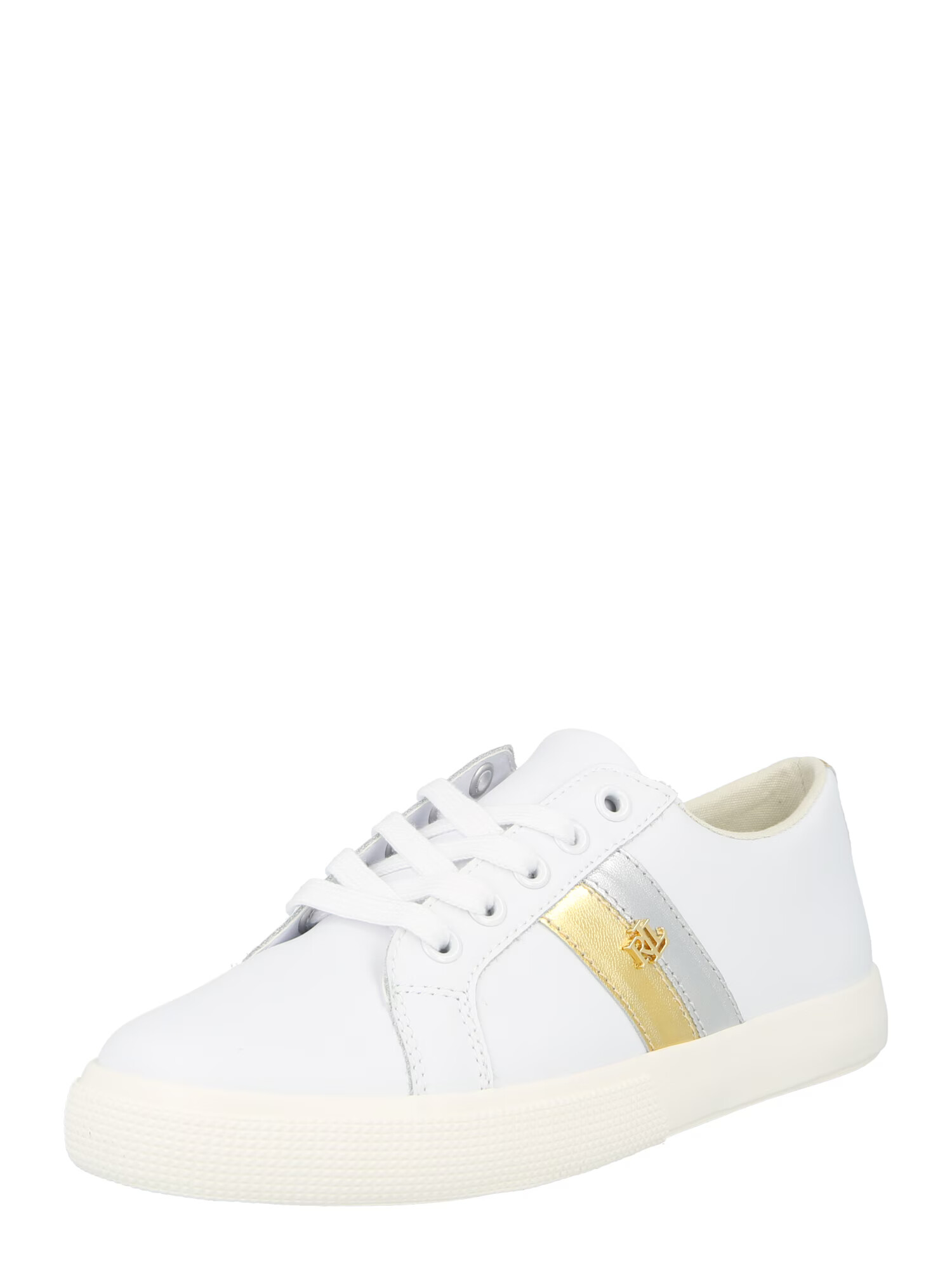 Lauren Ralph Lauren Sneaker low 'JANSON II' auriu / argintiu / alb - Pled.ro