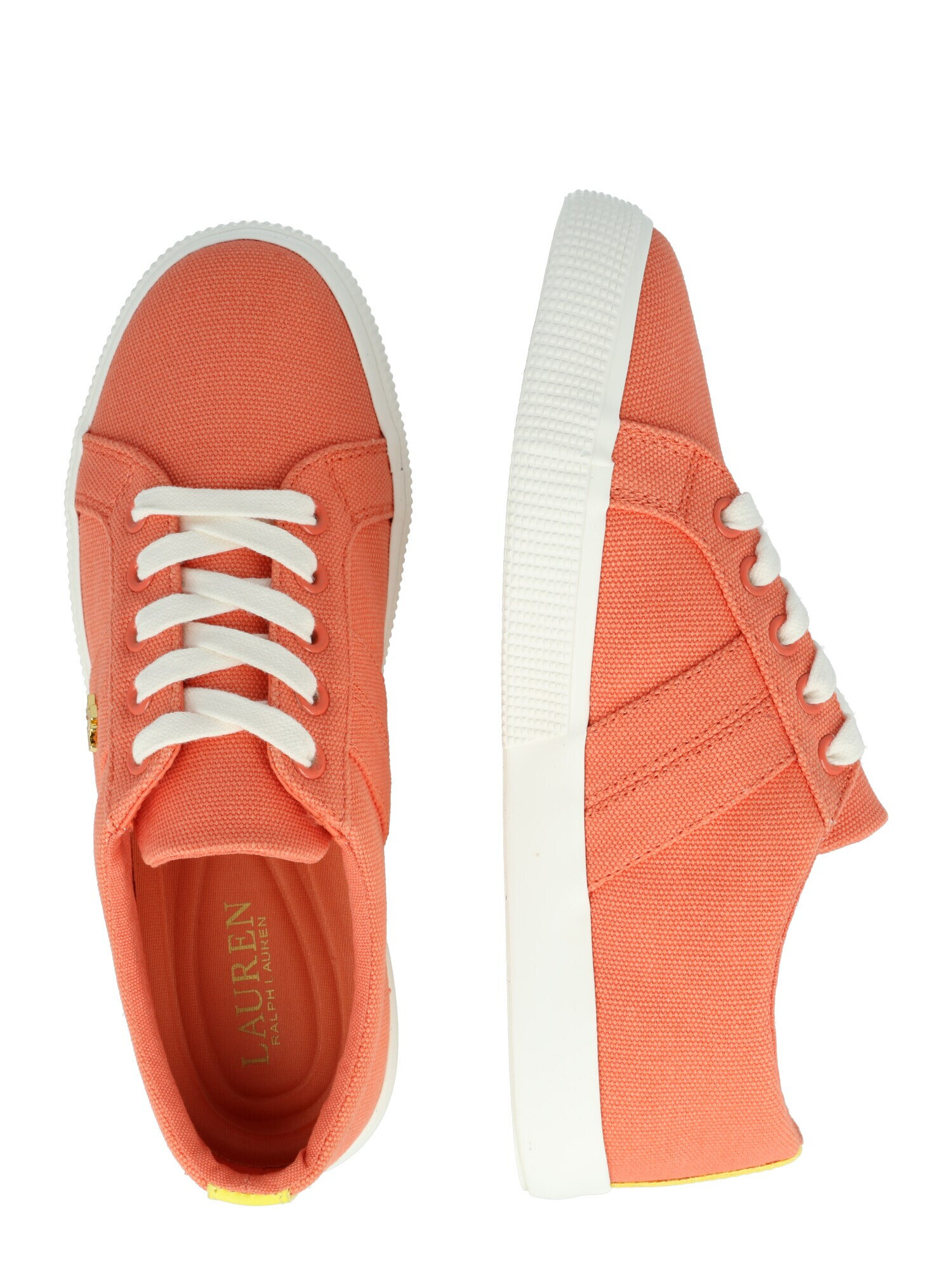 Lauren Ralph Lauren Sneaker low 'Janson II' galben / auriu / corai - Pled.ro