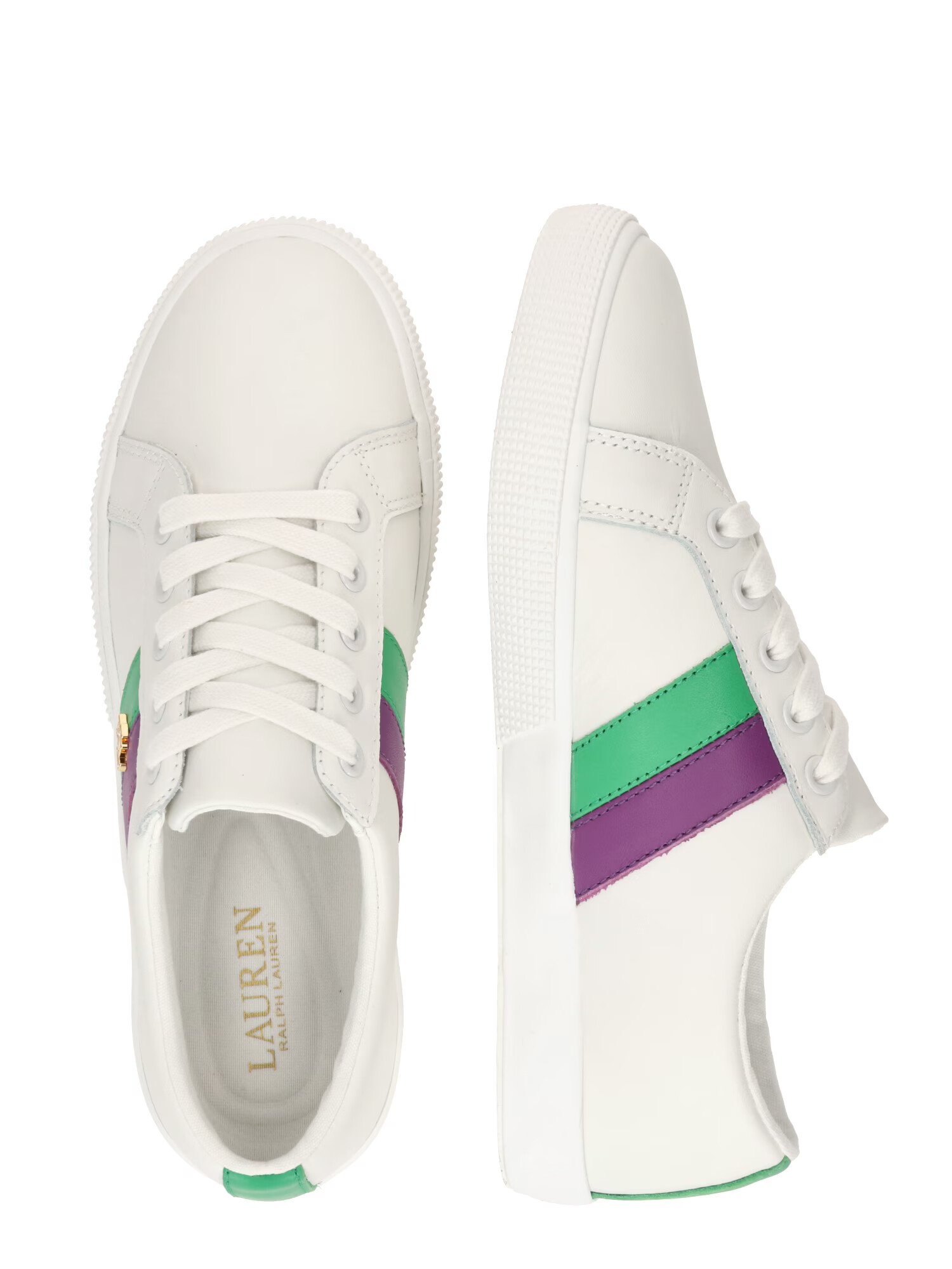 Lauren Ralph Lauren Sneaker low 'JANSON II' verde / lila / alb - Pled.ro