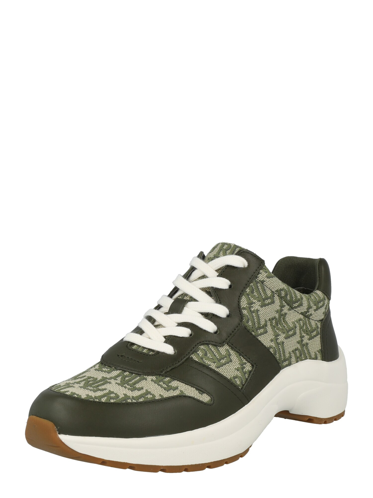 Lauren Ralph Lauren Sneaker low 'RYLEE' kaki / oliv / verde pastel - Pled.ro