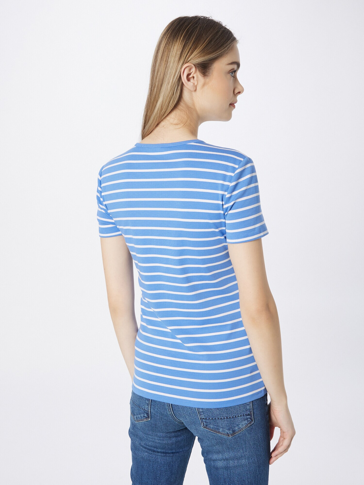 Lauren Ralph Lauren Tricou 'ALLI' albastru / alb - Pled.ro