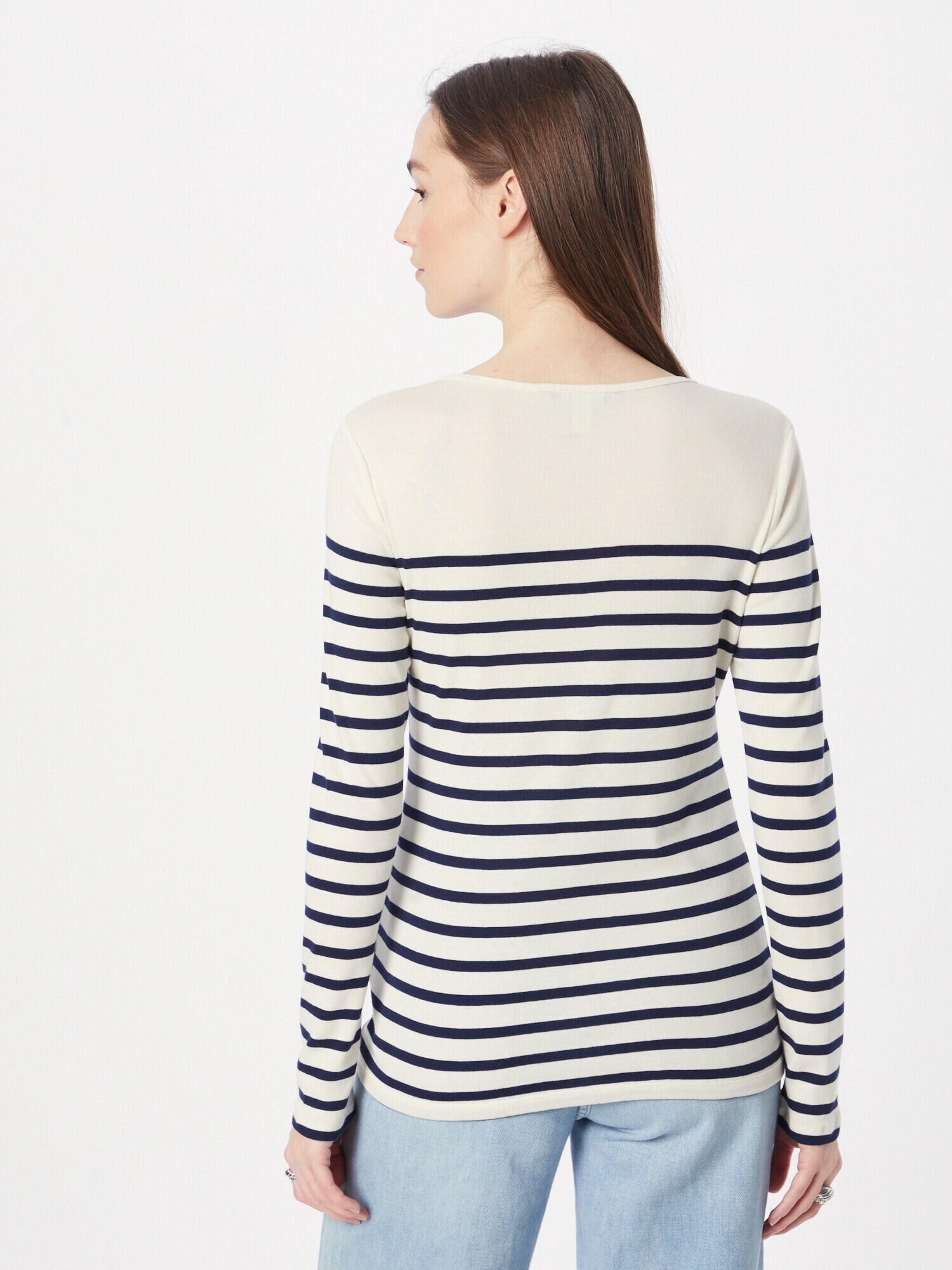 Lauren Ralph Lauren Tricou 'KATHARIN' crem / bleumarin - Pled.ro