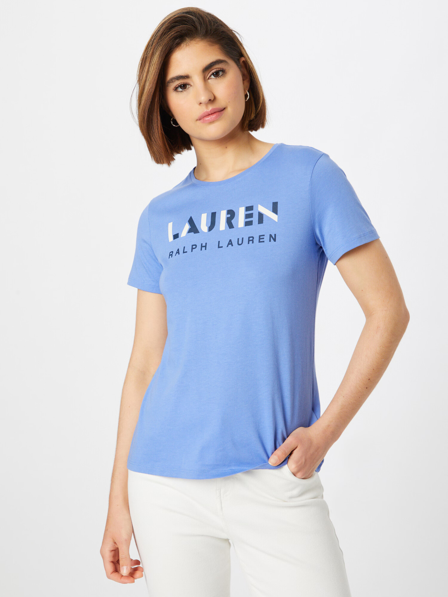 Lauren Ralph Lauren Tricou 'KATLIN' albastru marin / albastru fumuriu / alb - Pled.ro