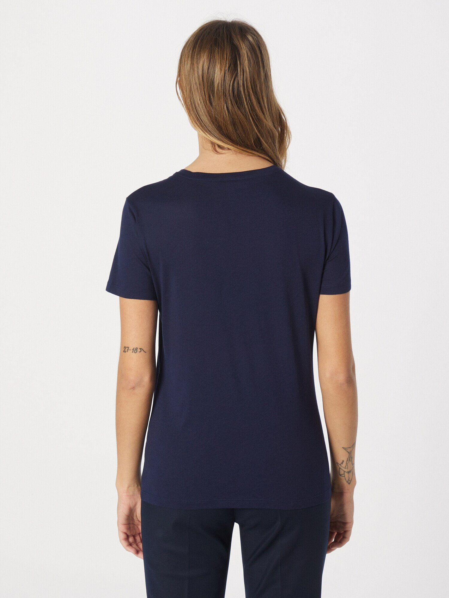 Lauren Ralph Lauren Tricou 'KATLIN' bleumarin / alb - Pled.ro