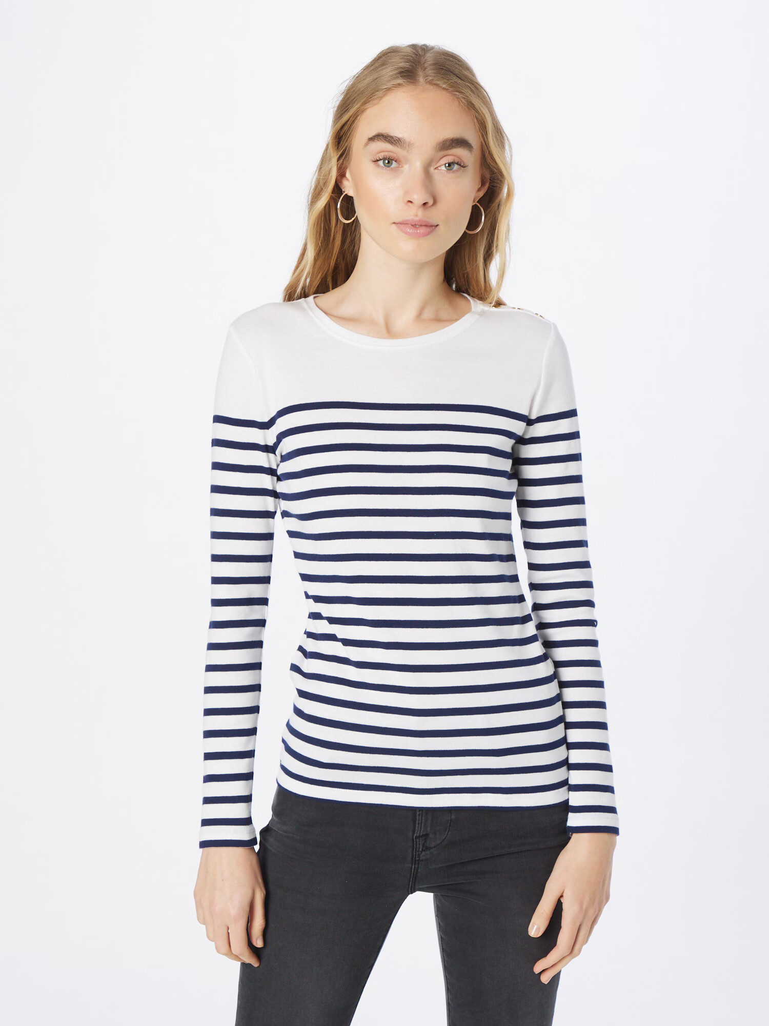 Lauren Ralph Lauren Tricou 'MULIATI' bleumarin / alb - Pled.ro