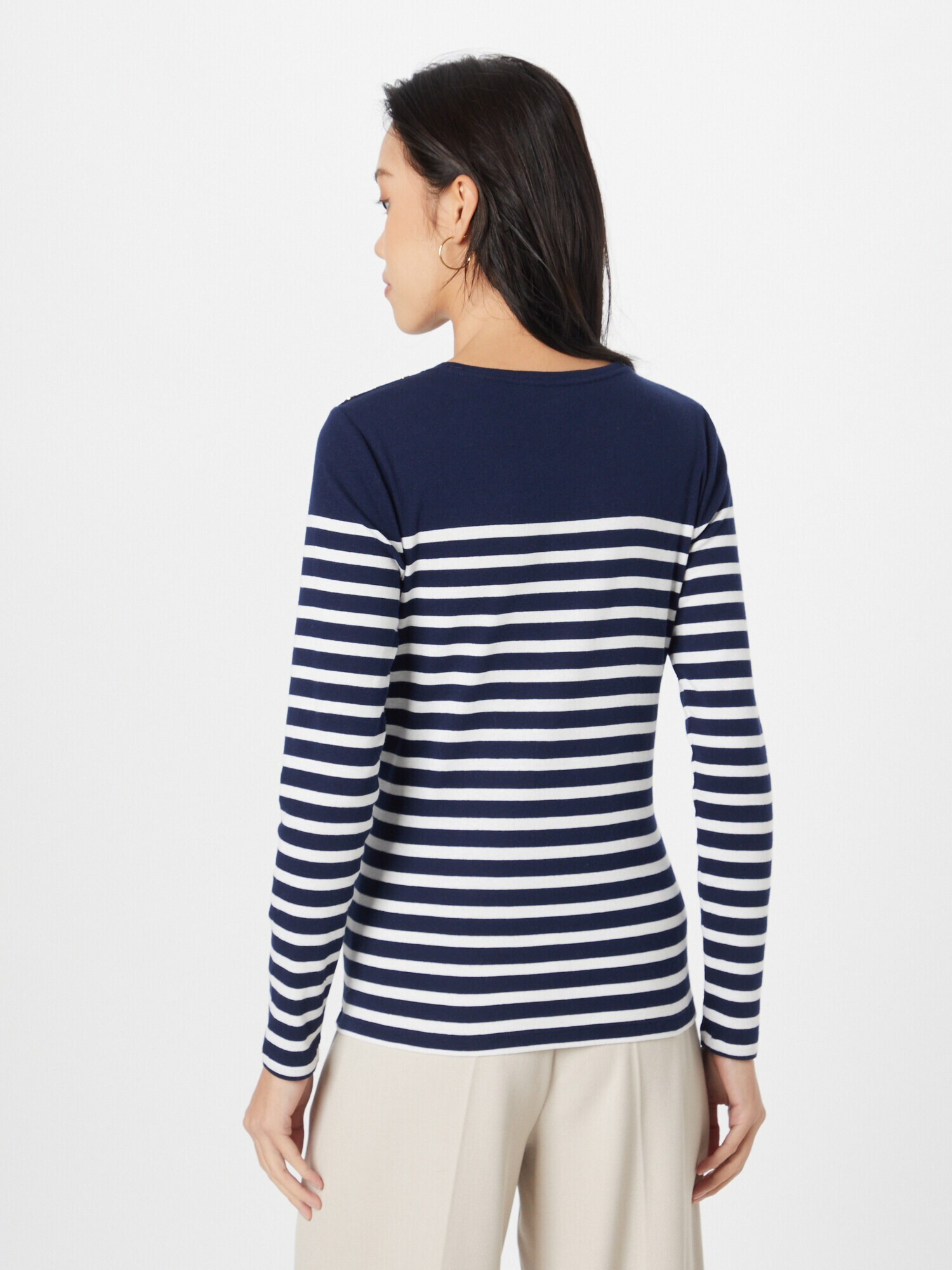 Lauren Ralph Lauren Tricou 'MULIATI' bleumarin / alb - Pled.ro