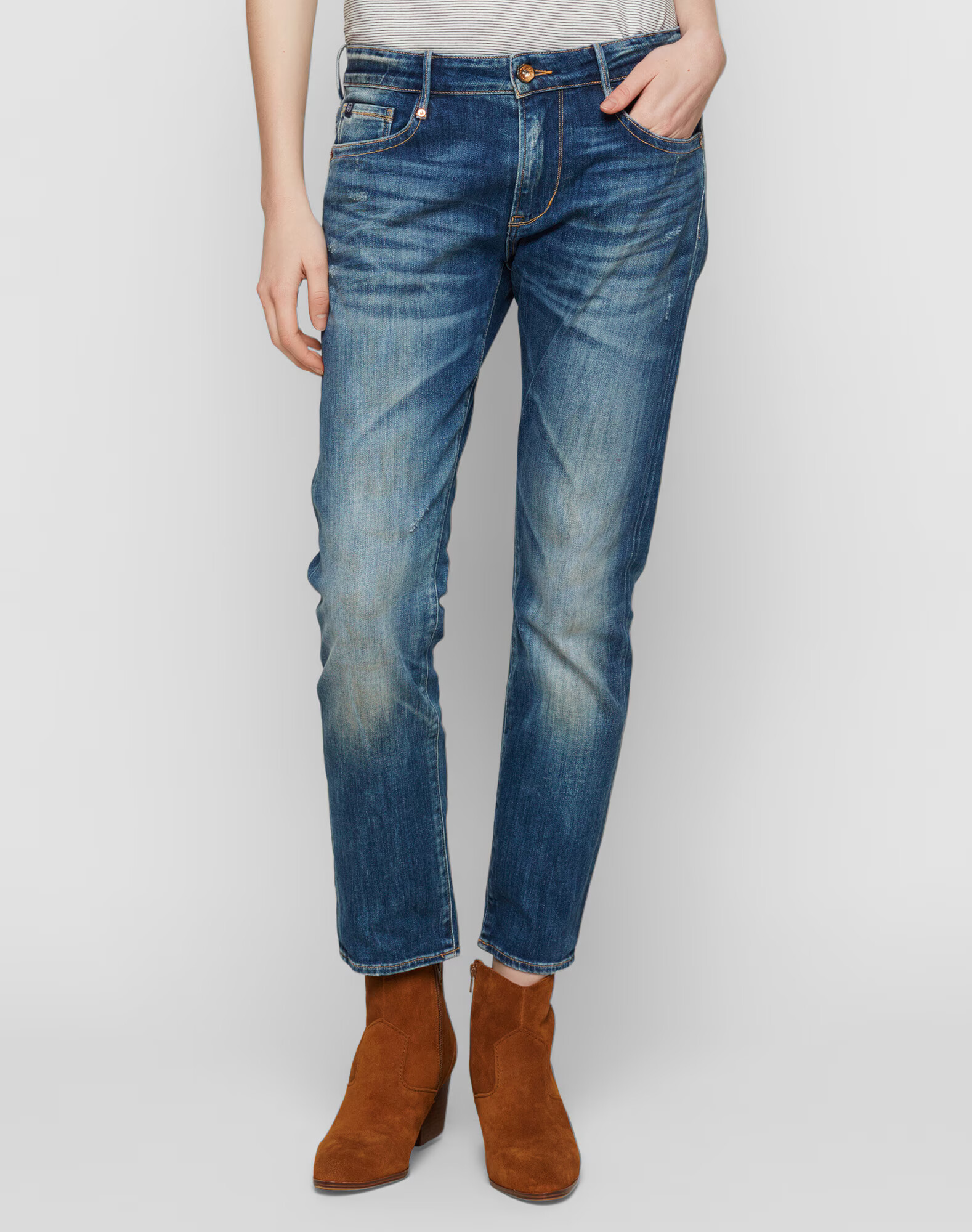 Le Temps Des Cerises Jeans albastru denim - Pled.ro