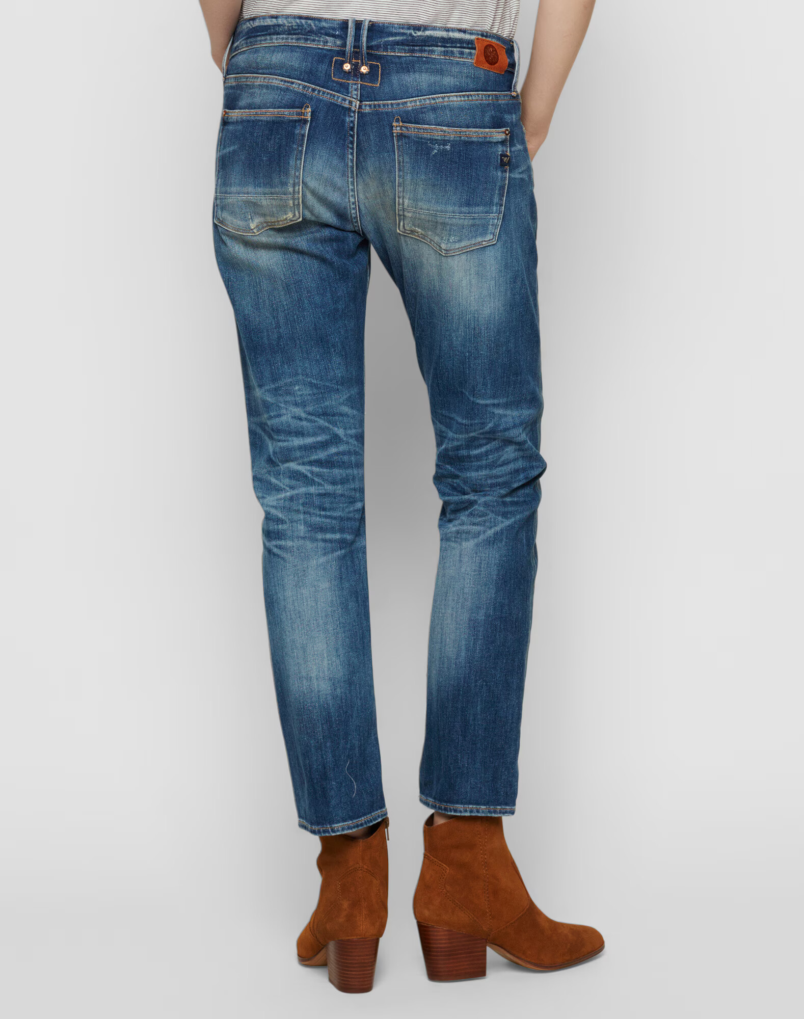 Le Temps Des Cerises Jeans albastru denim - Pled.ro