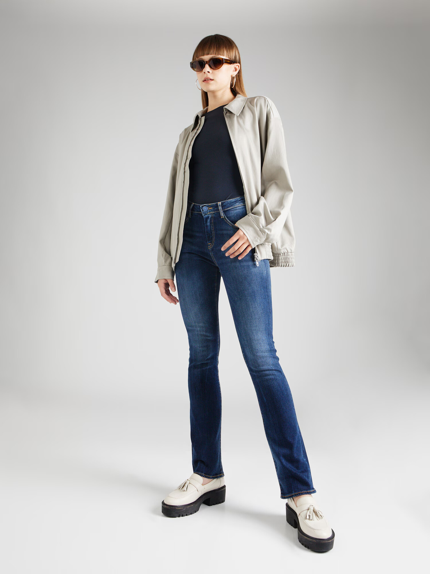 Le Temps Des Cerises Jeans 'Power' albastru denim - Pled.ro