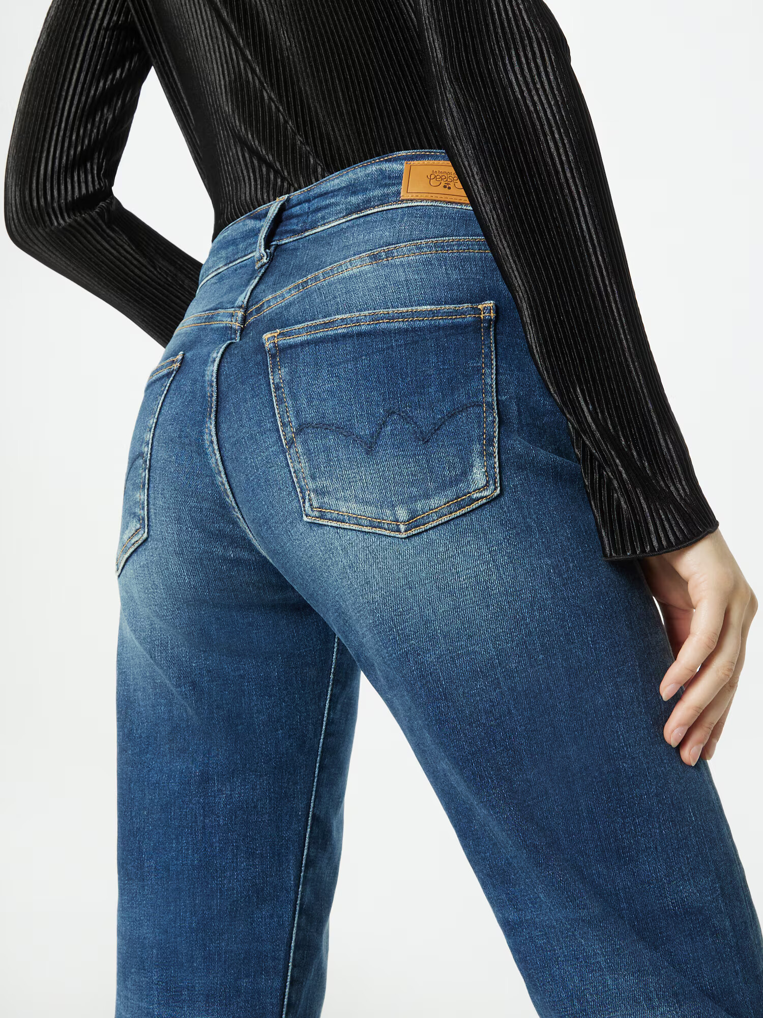 Le Temps Des Cerises Jeans albastru denim - Pled.ro