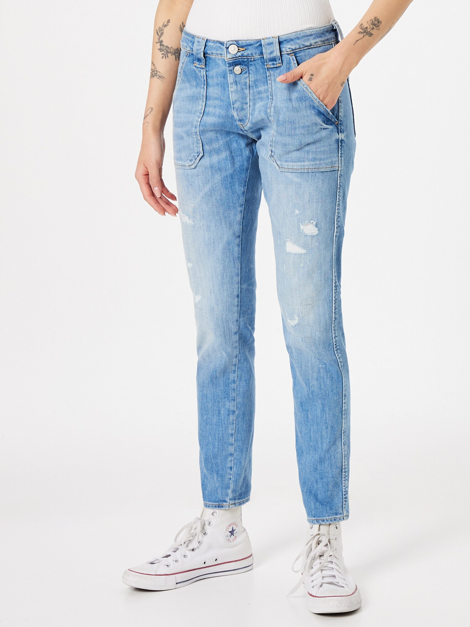 Le Temps Des Cerises Jeans albastru denim - Pled.ro