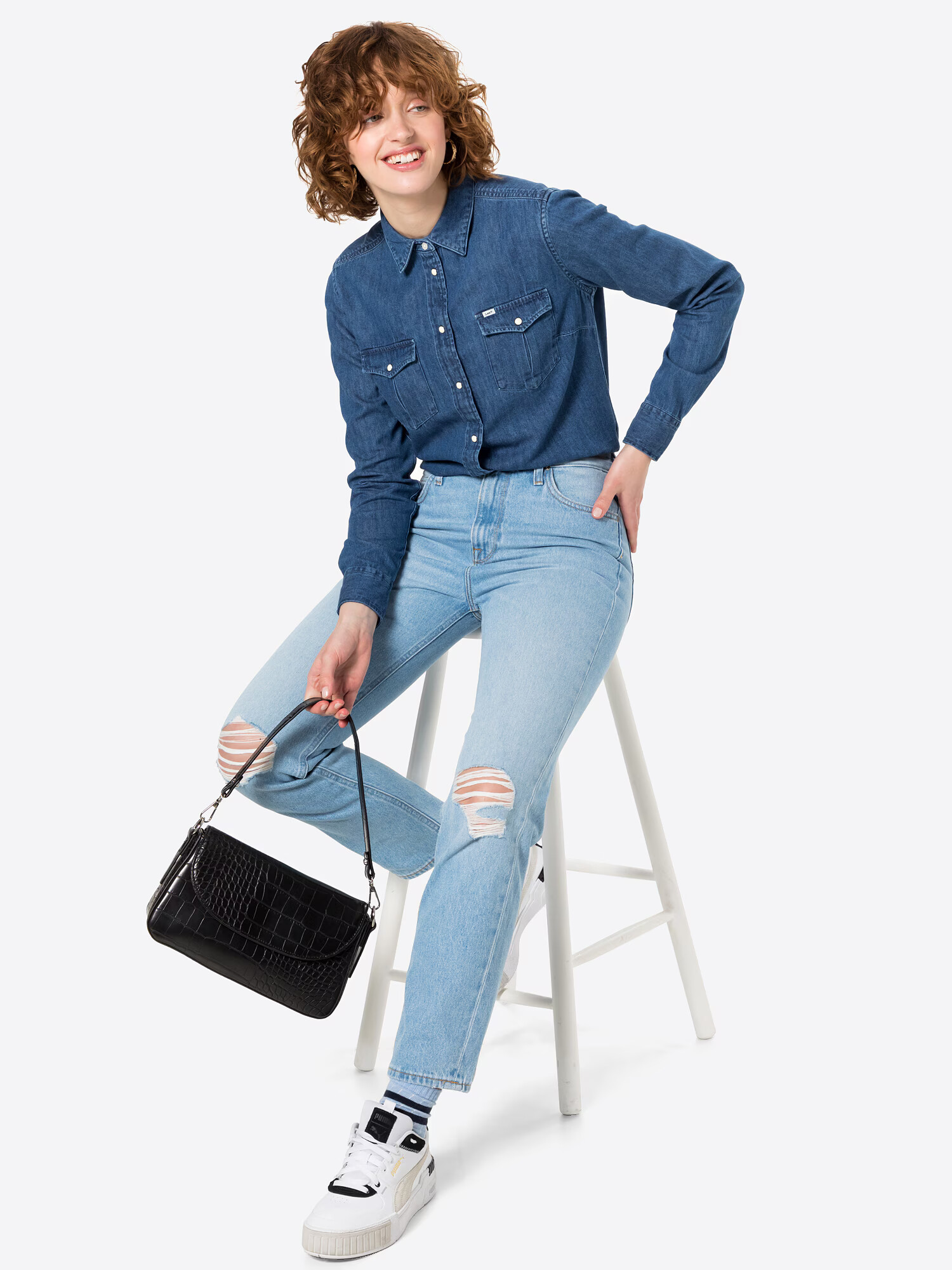 Lee Jeans 'Carol' albastru deschis - Pled.ro