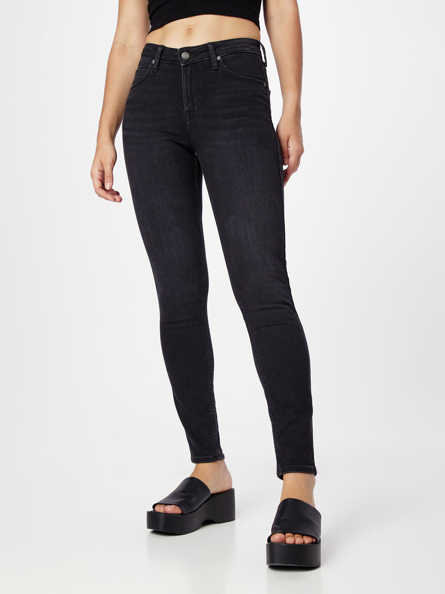 Lee Jeans 'Scarlett' negru denim - Pled.ro