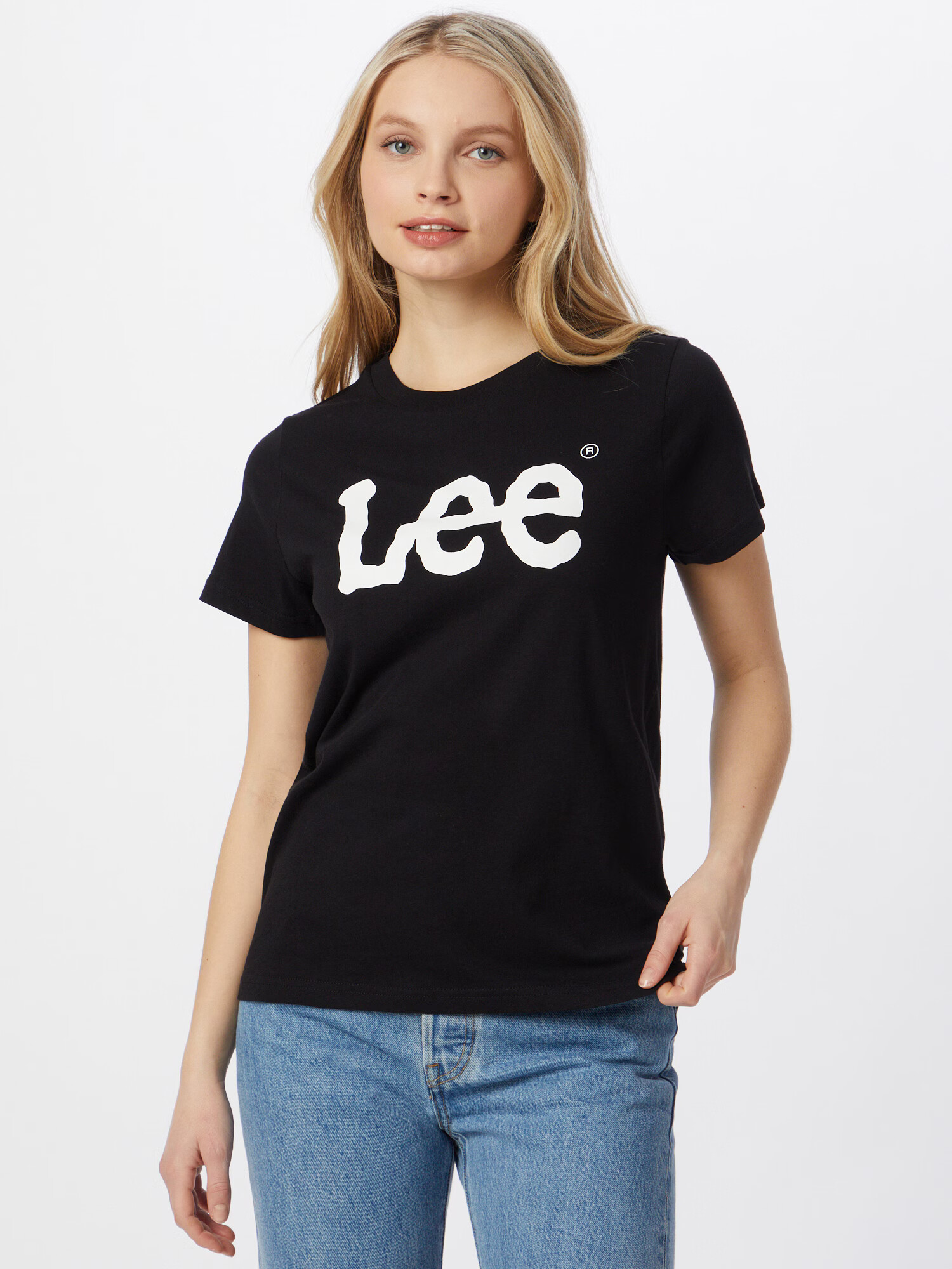 Lee Tricou negru / alb - Pled.ro