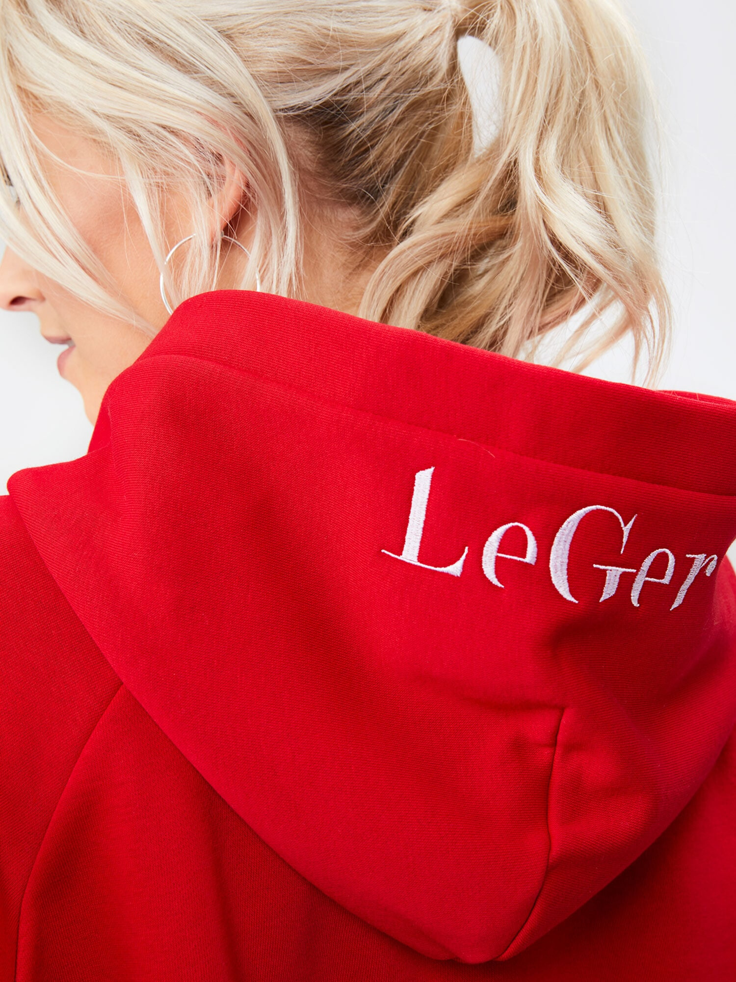 LeGer by Lena Gercke Bluză de molton 'Hayley' roșu - Pled.ro