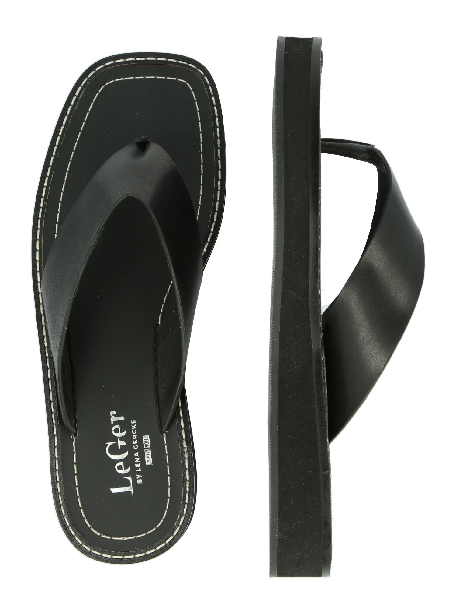 LeGer by Lena Gercke Flip-flops 'Cara' negru - Pled.ro