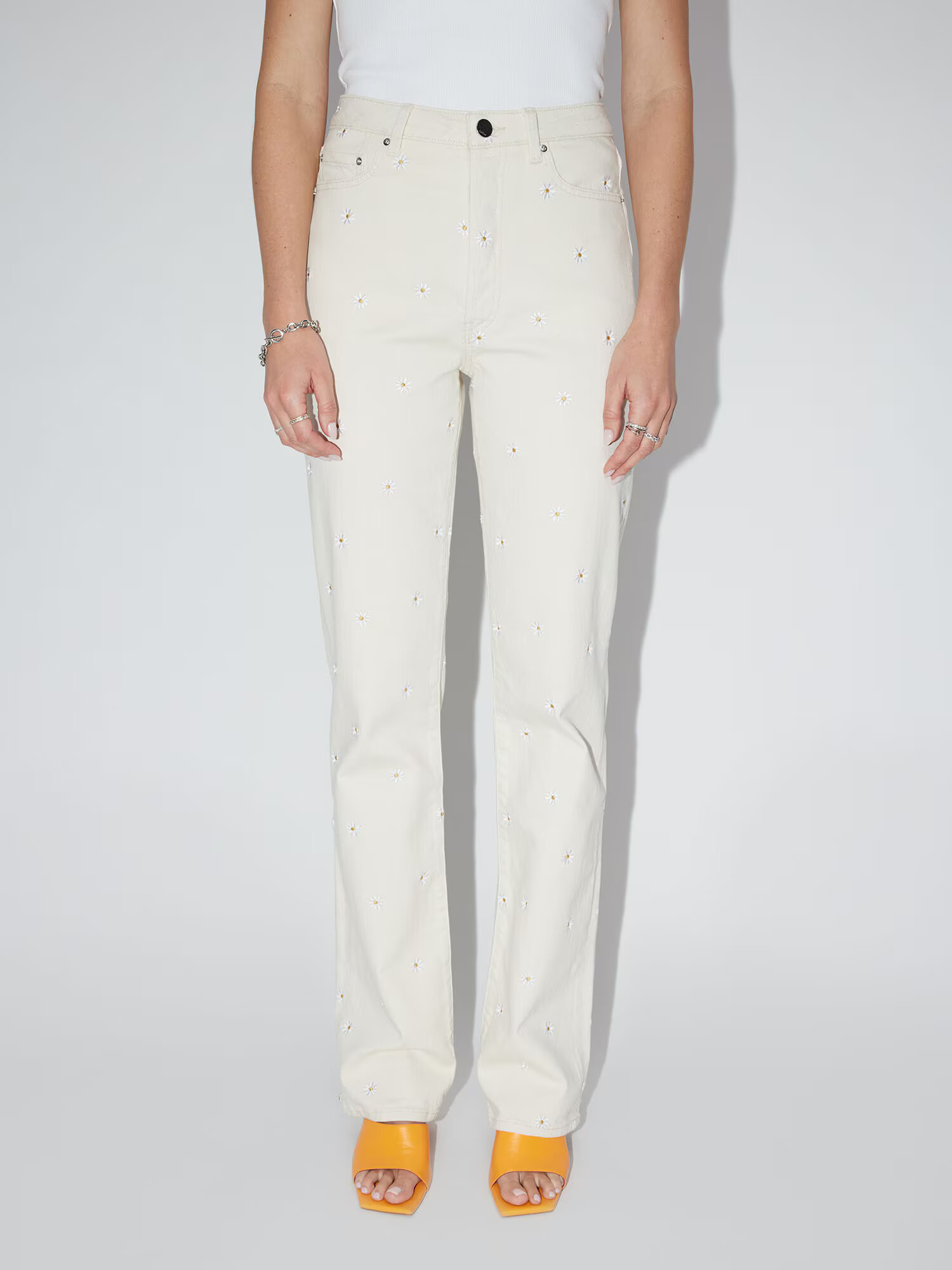 LeGer by Lena Gercke Jeans 'Ginella Tall' crem / galben miere / alb - Pled.ro