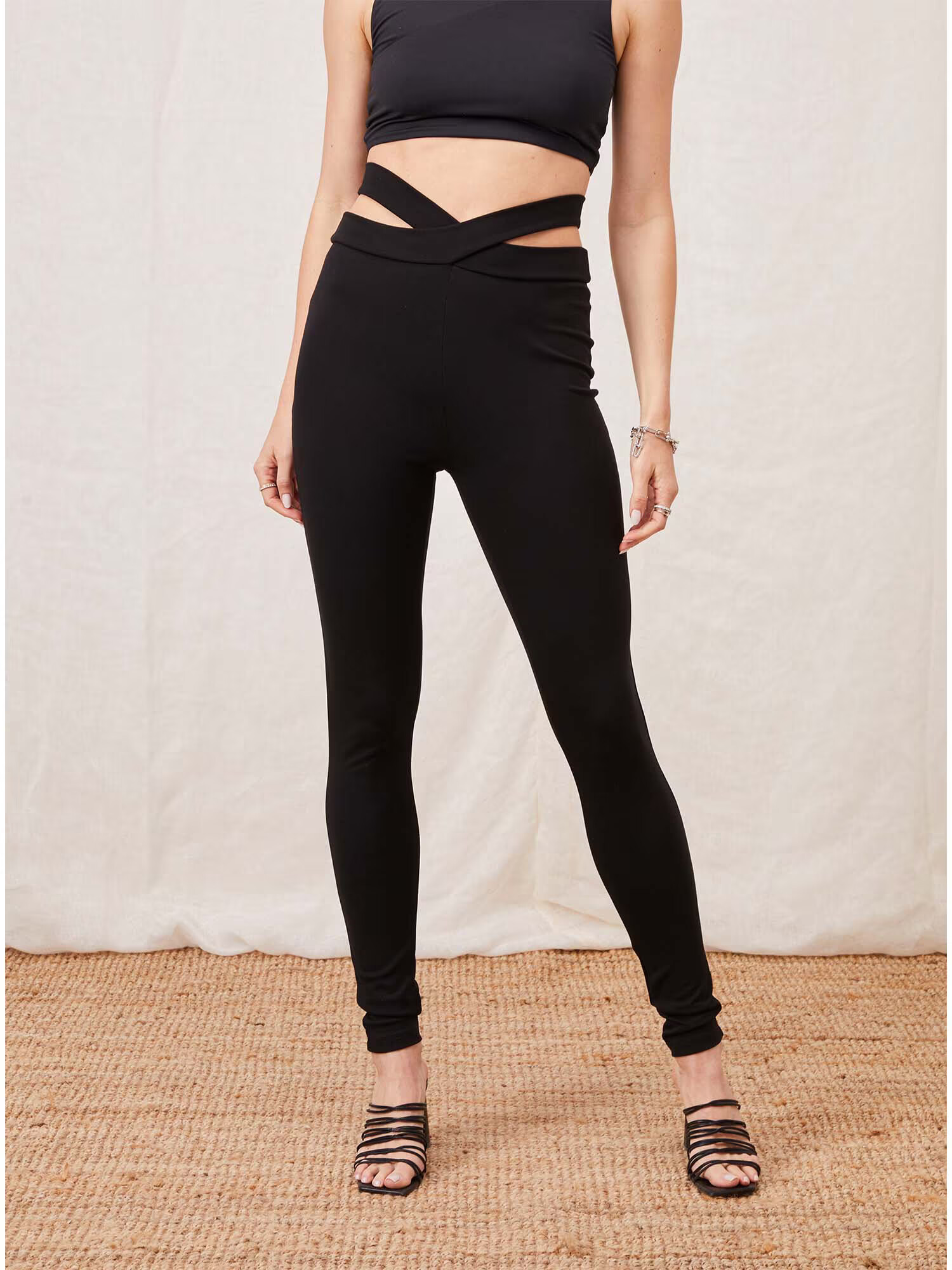 LeGer by Lena Gercke Leggings 'Jaden' negru - Pled.ro