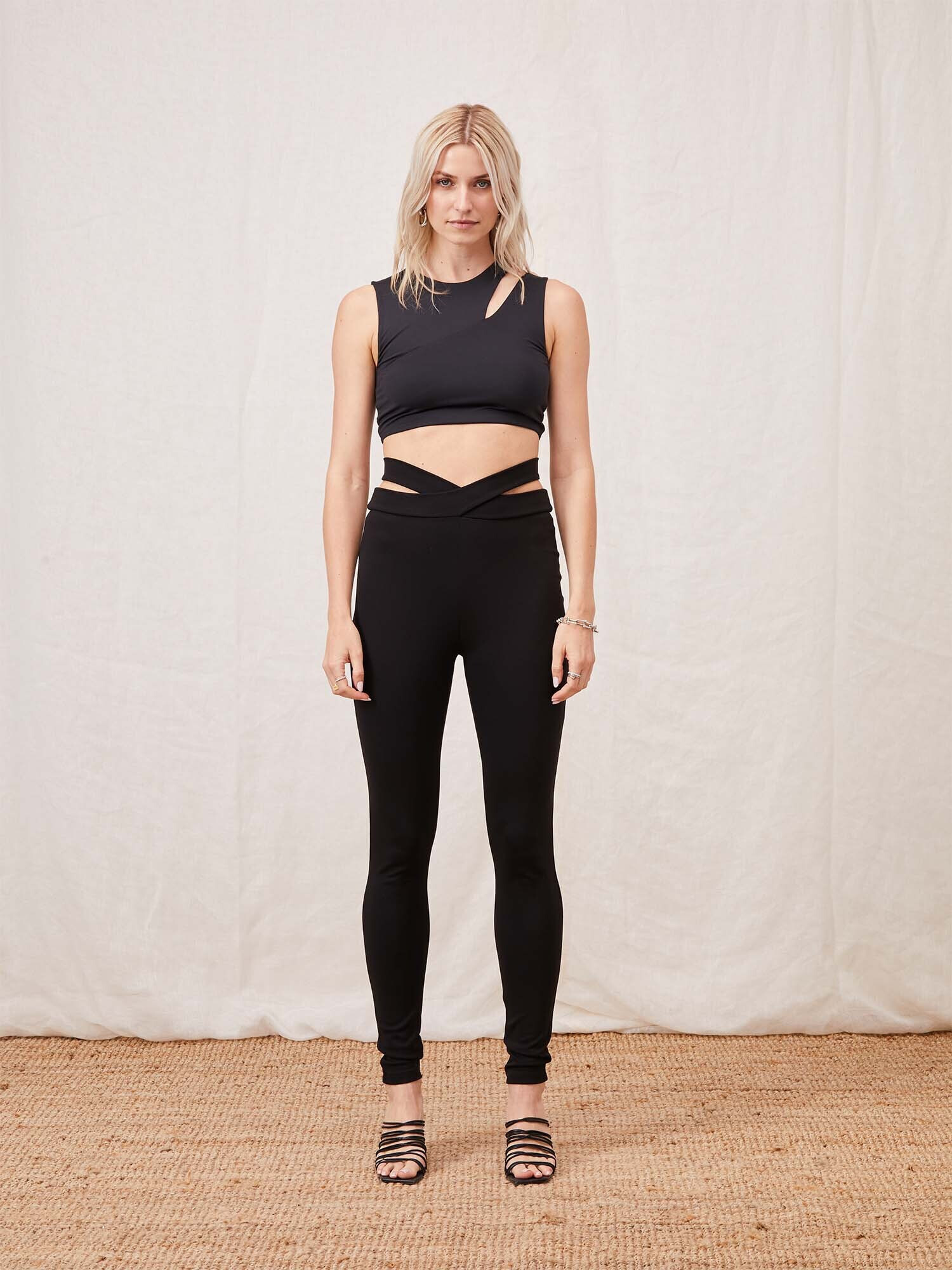 LeGer by Lena Gercke Leggings 'Jaden' negru - Pled.ro