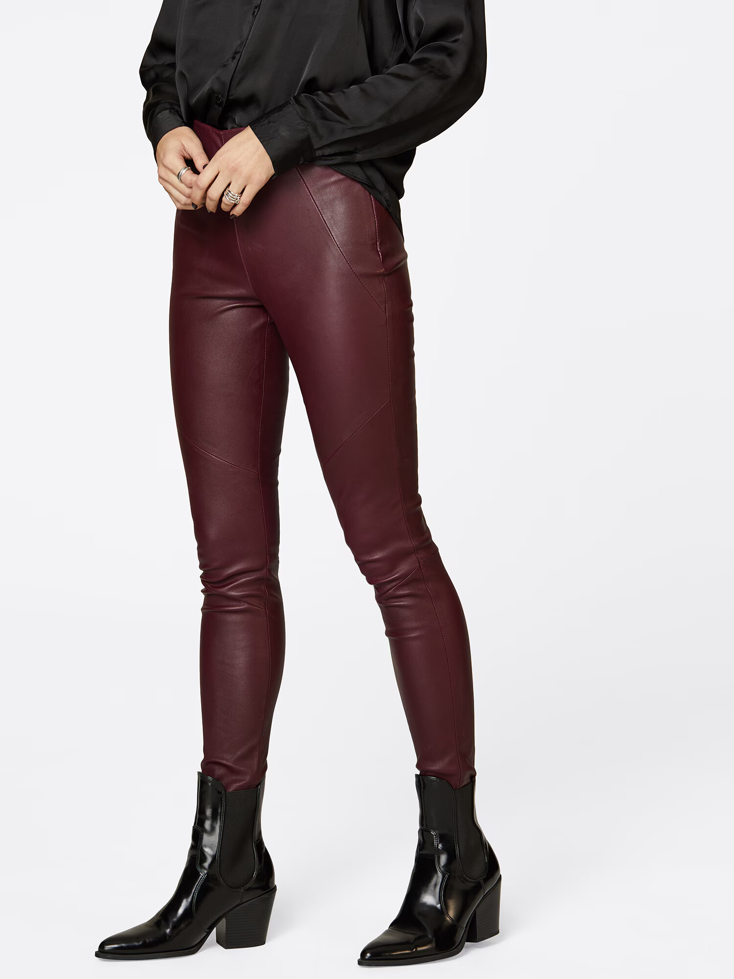 LeGer by Lena Gercke Leggings 'JOLEEN' roșu bordeaux - Pled.ro