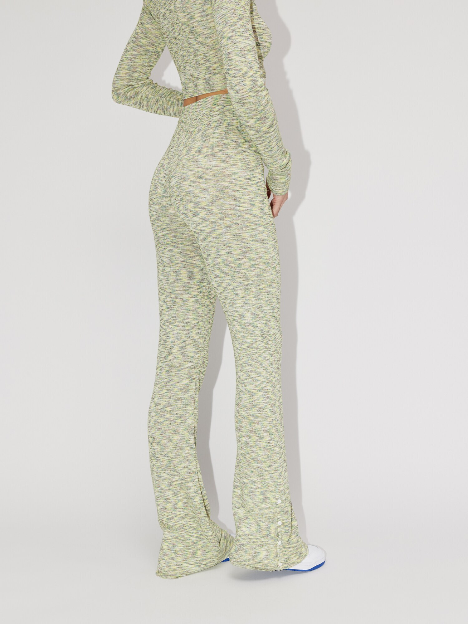 LeGer by Lena Gercke Pantaloni 'Arwyn' galben / verde amestecat / alb - Pled.ro