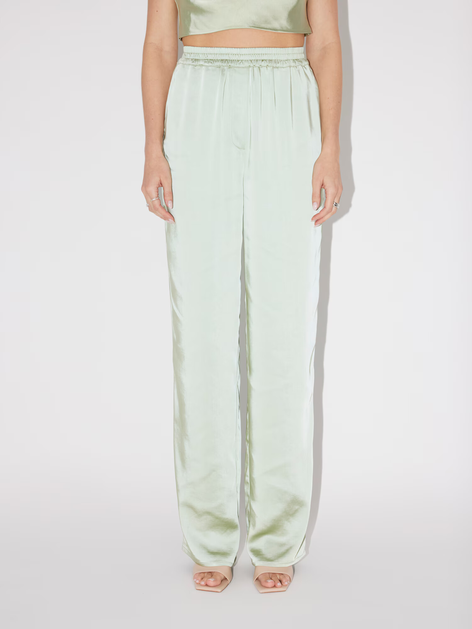 LeGer by Lena Gercke Pantaloni 'Carlotta' verde măr - Pled.ro