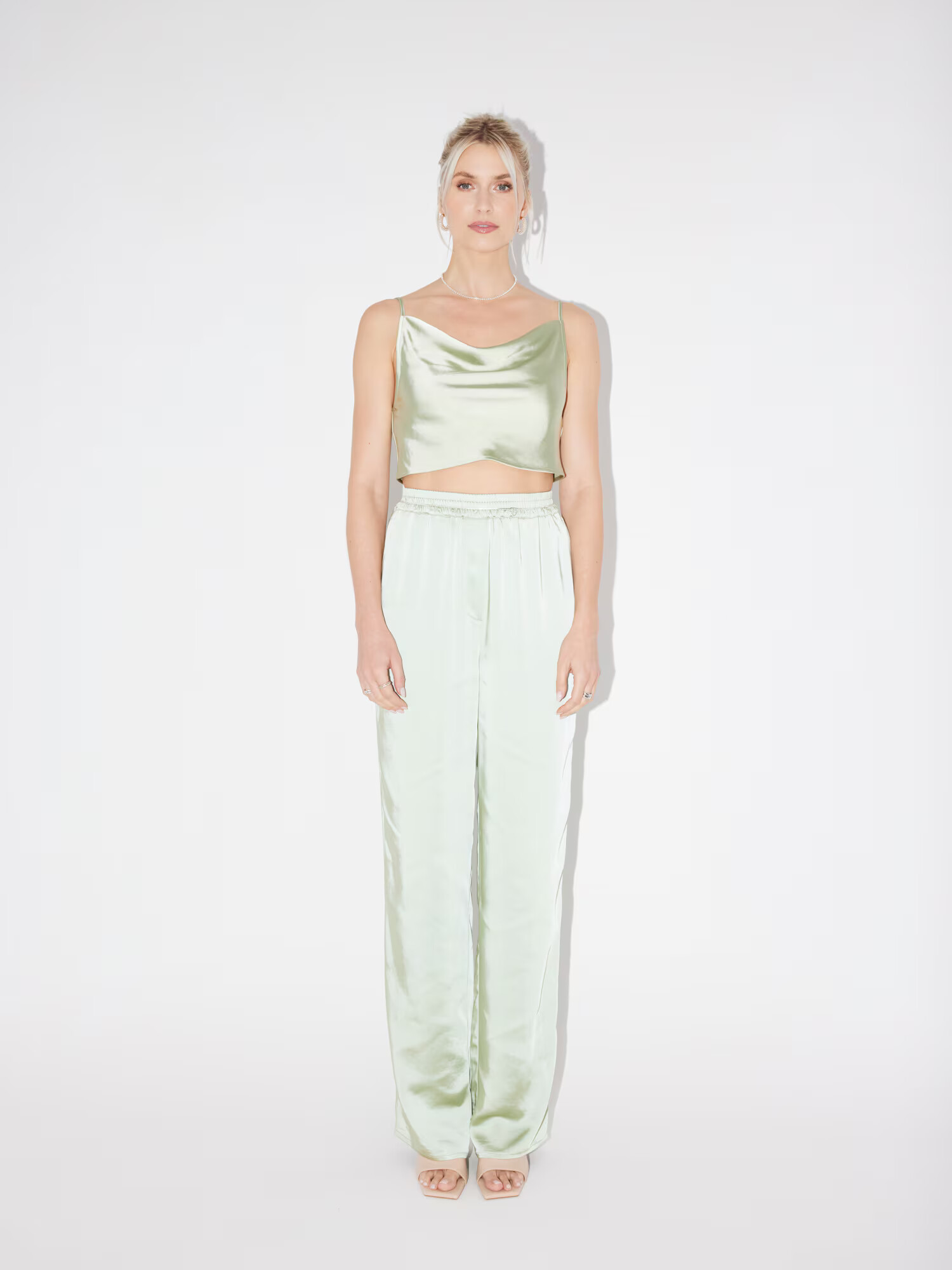 LeGer by Lena Gercke Pantaloni 'Carlotta' verde măr - Pled.ro