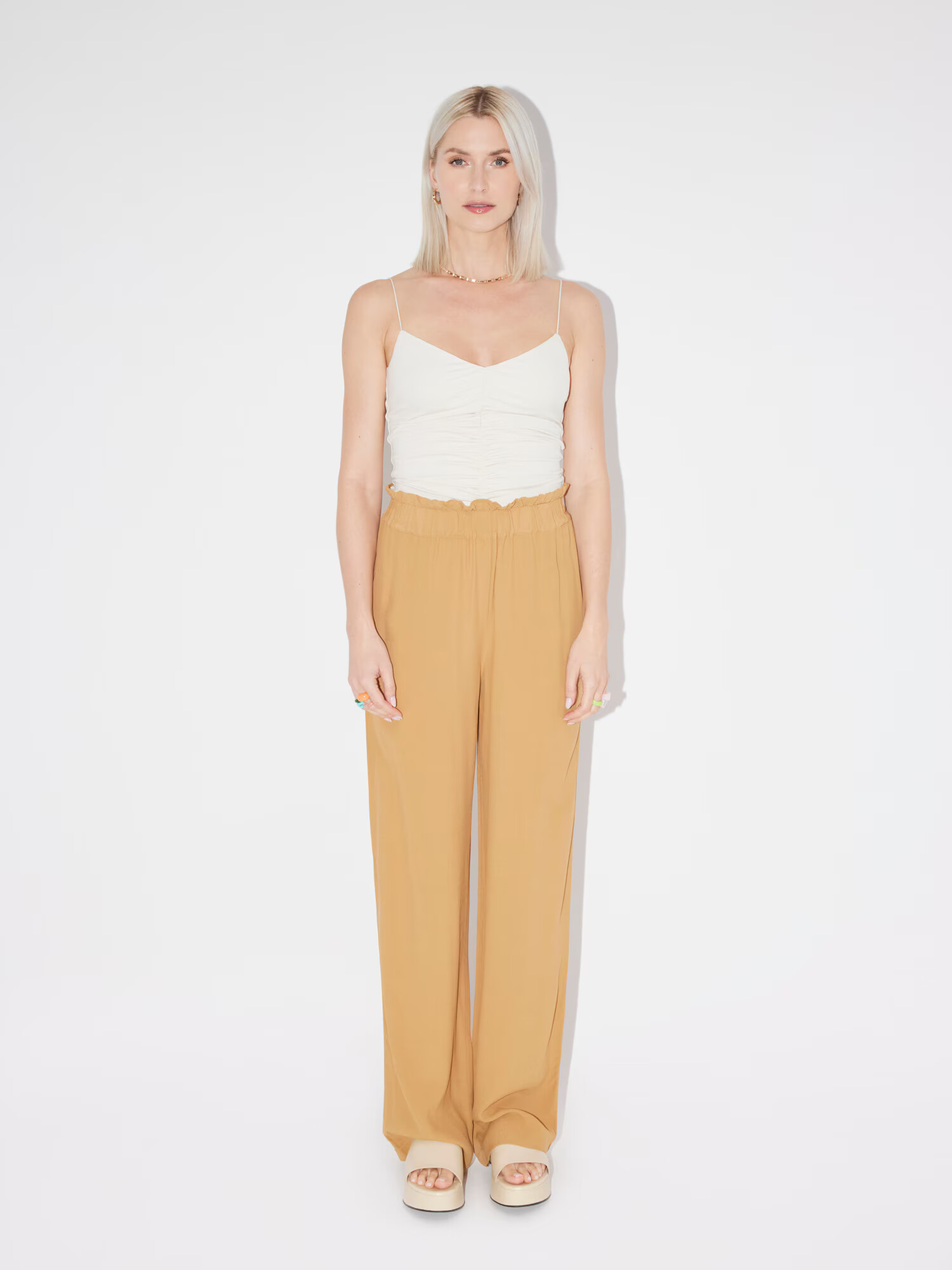 LeGer by Lena Gercke Pantaloni 'Celina' maro deschis - Pled.ro