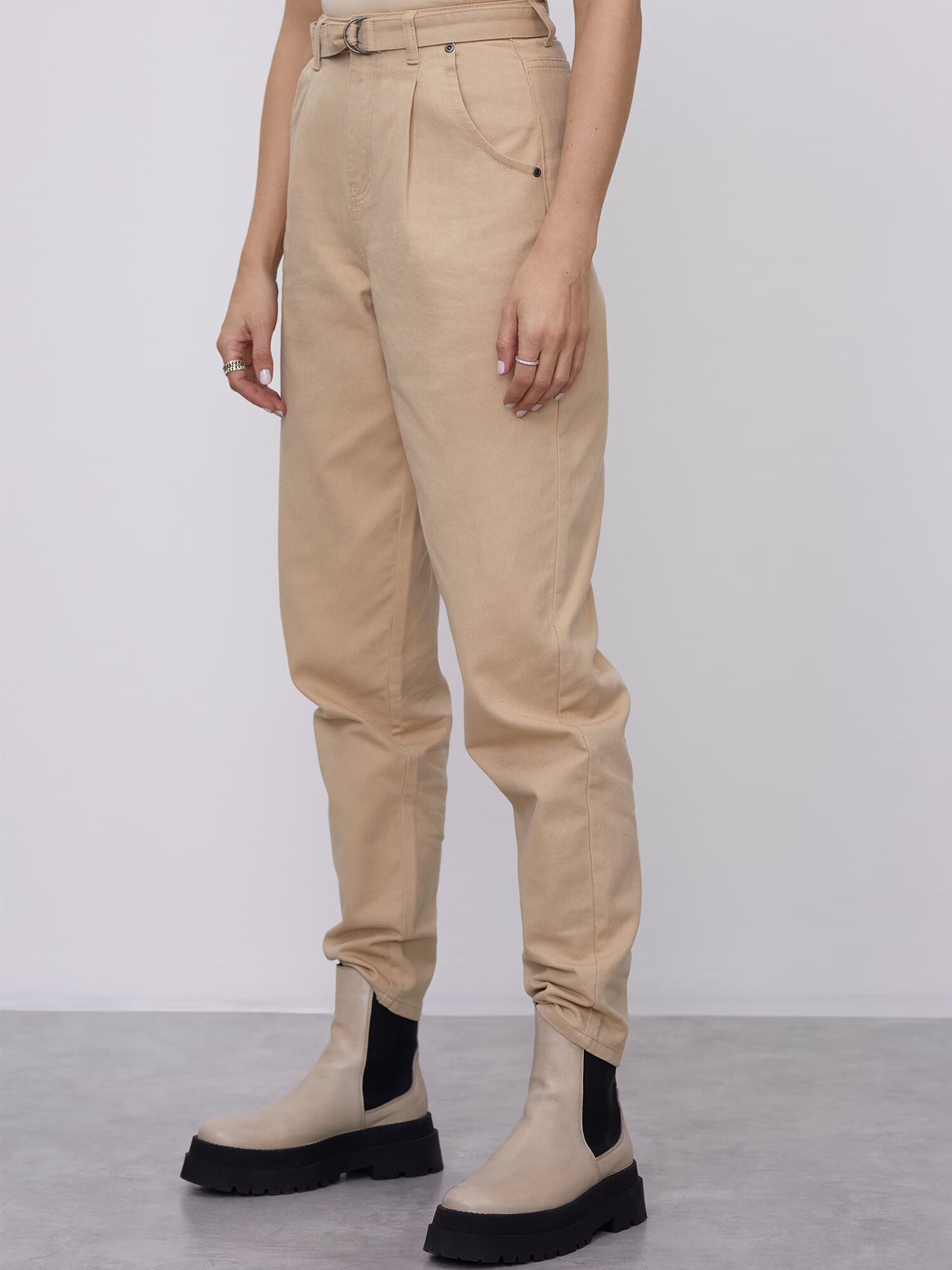 LeGer by Lena Gercke Pantaloni cu cute 'Angelina' bej - Pled.ro