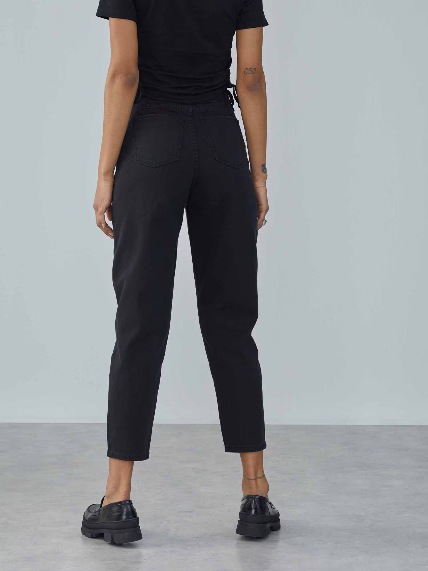 LeGer by Lena Gercke Pantaloni cu cute 'Angelina' negru denim - Pled.ro